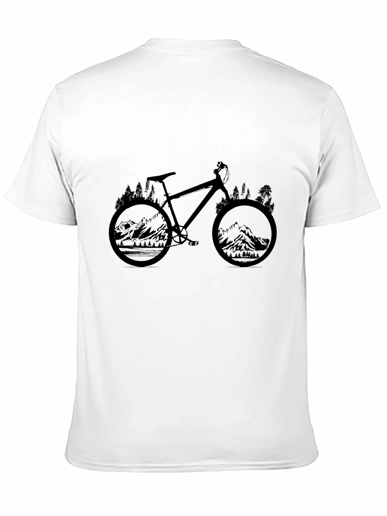 Mountain Bike Graphic Tee - Nature Lover Shirt
