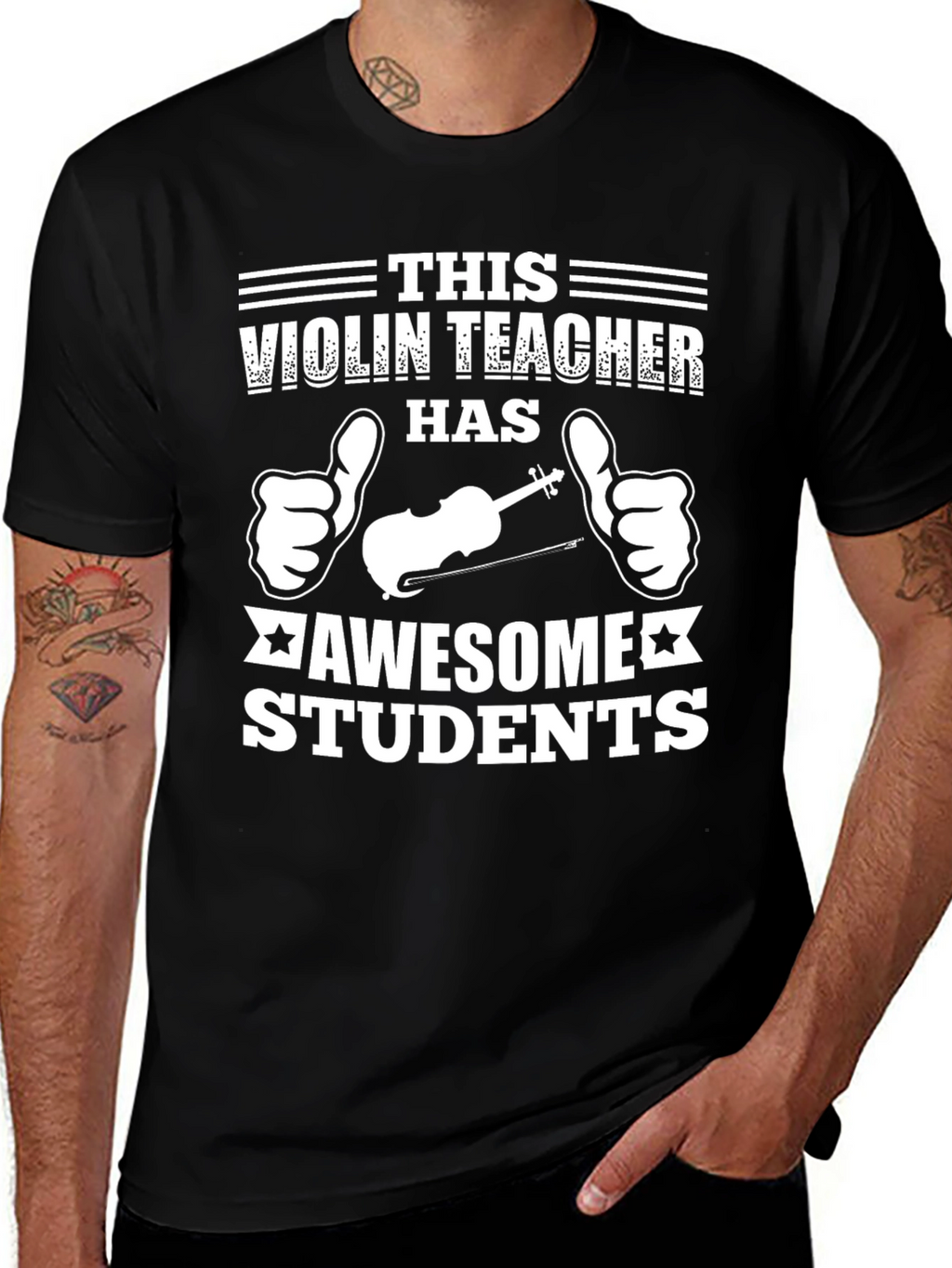 Violin Teacher Awesome Students Graphic Tee