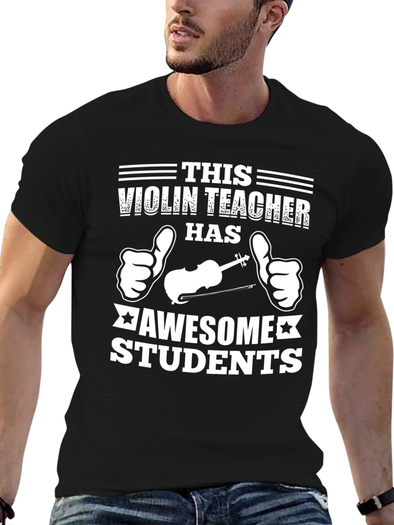 Violin Teacher Awesome Students Graphic Tee