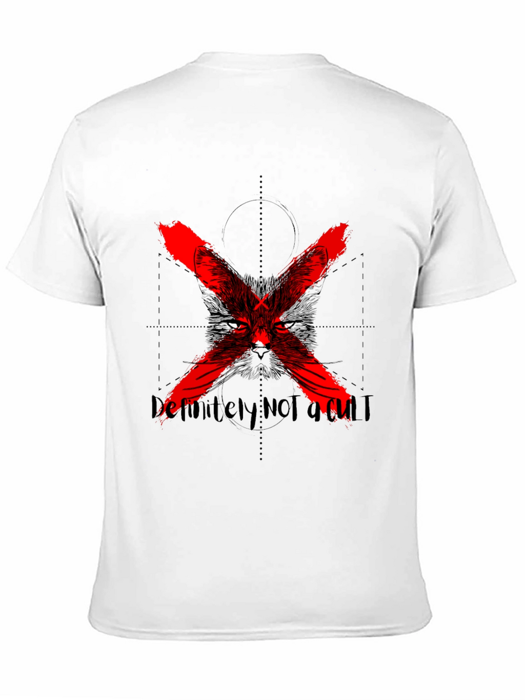 Definitely Not a Cult Black Graphic Tee