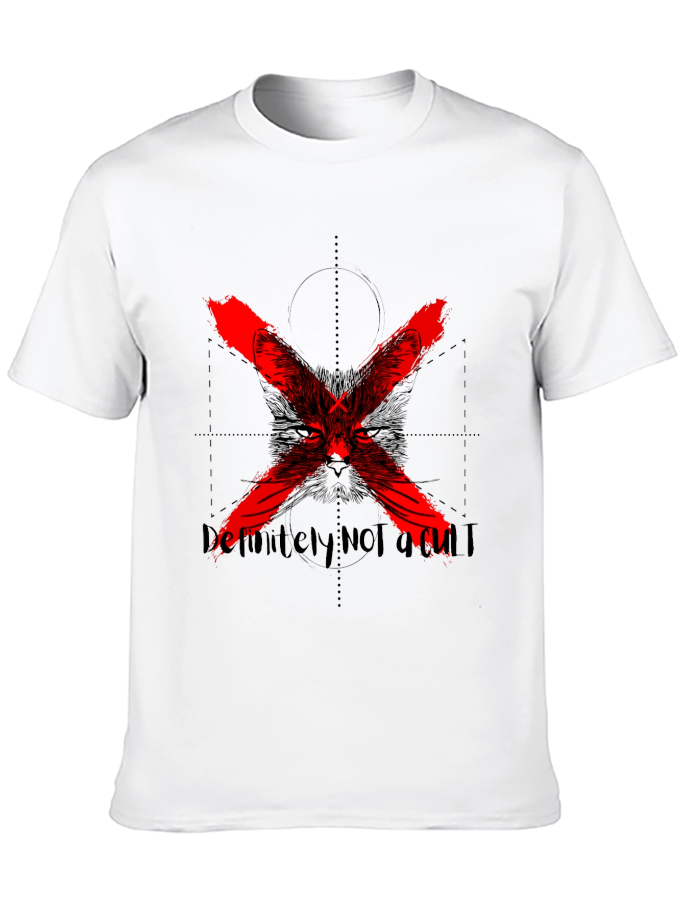Definitely Not a Cult Black Graphic Tee