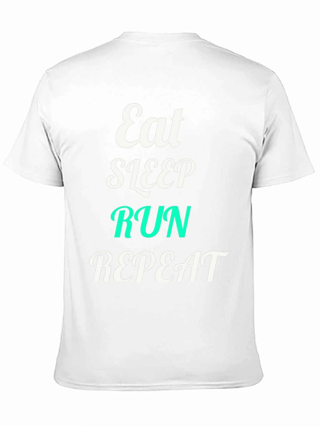 Eat Sleep Run Repeat Black Graphic T-Shirt
