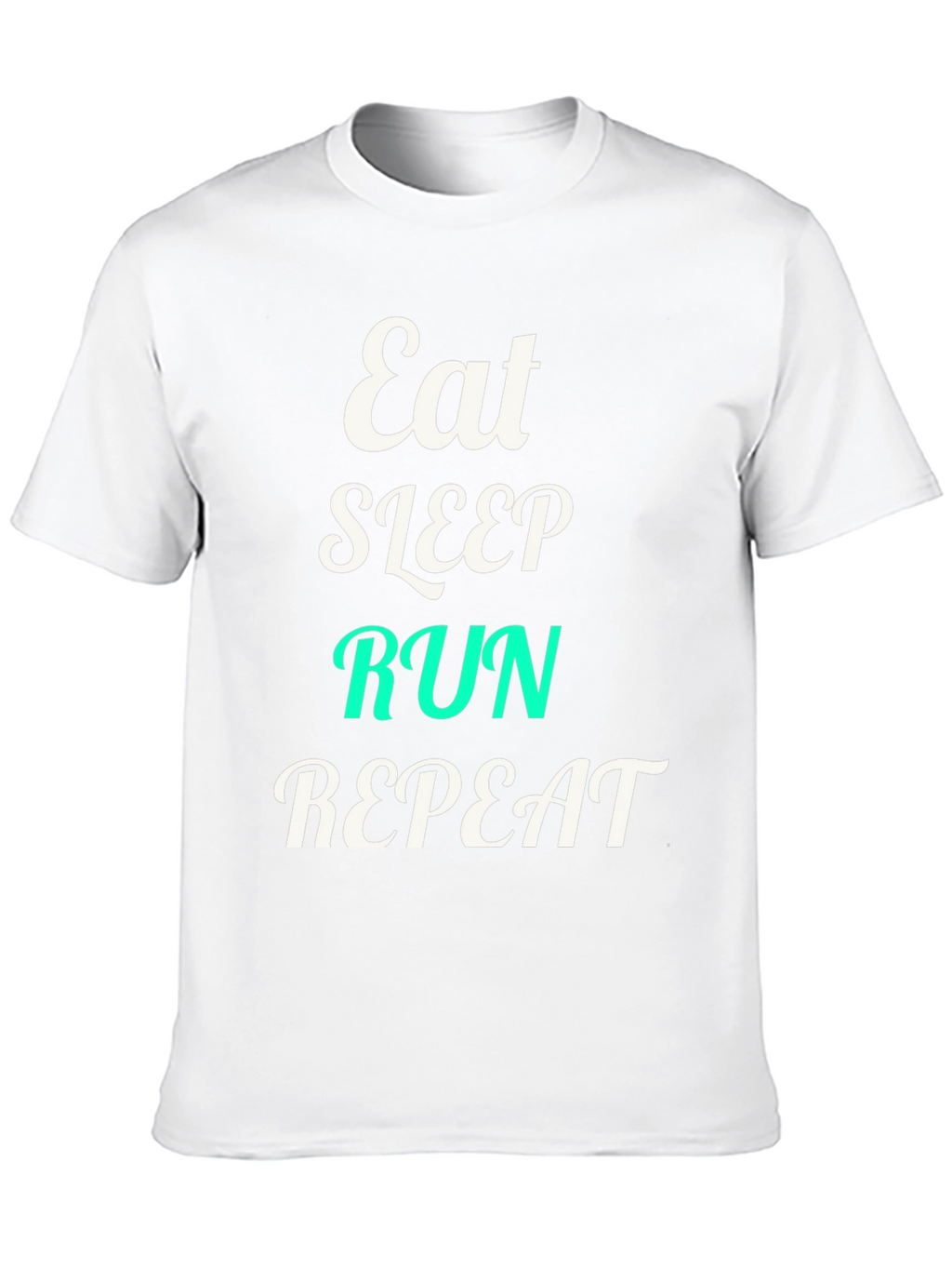 Eat Sleep Run Repeat Black Graphic T-Shirt