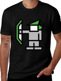 Pixel Archer Black Tee - Retro Gaming Style