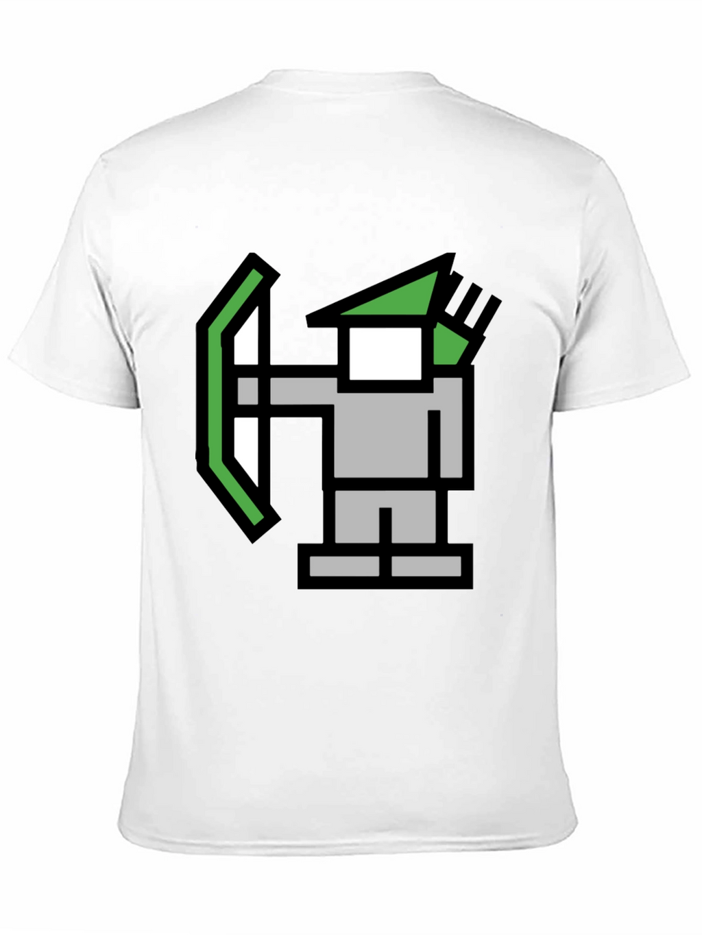 Pixel Archer Black Tee - Retro Gaming Style