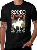 Rodeo Cowboy American Graphic T-Shirt