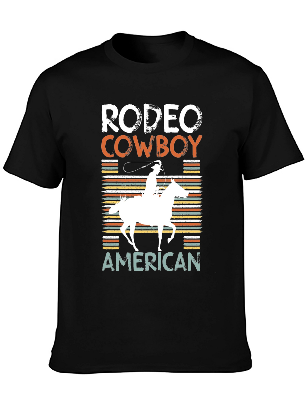 Rodeo Cowboy American Graphic T-Shirt