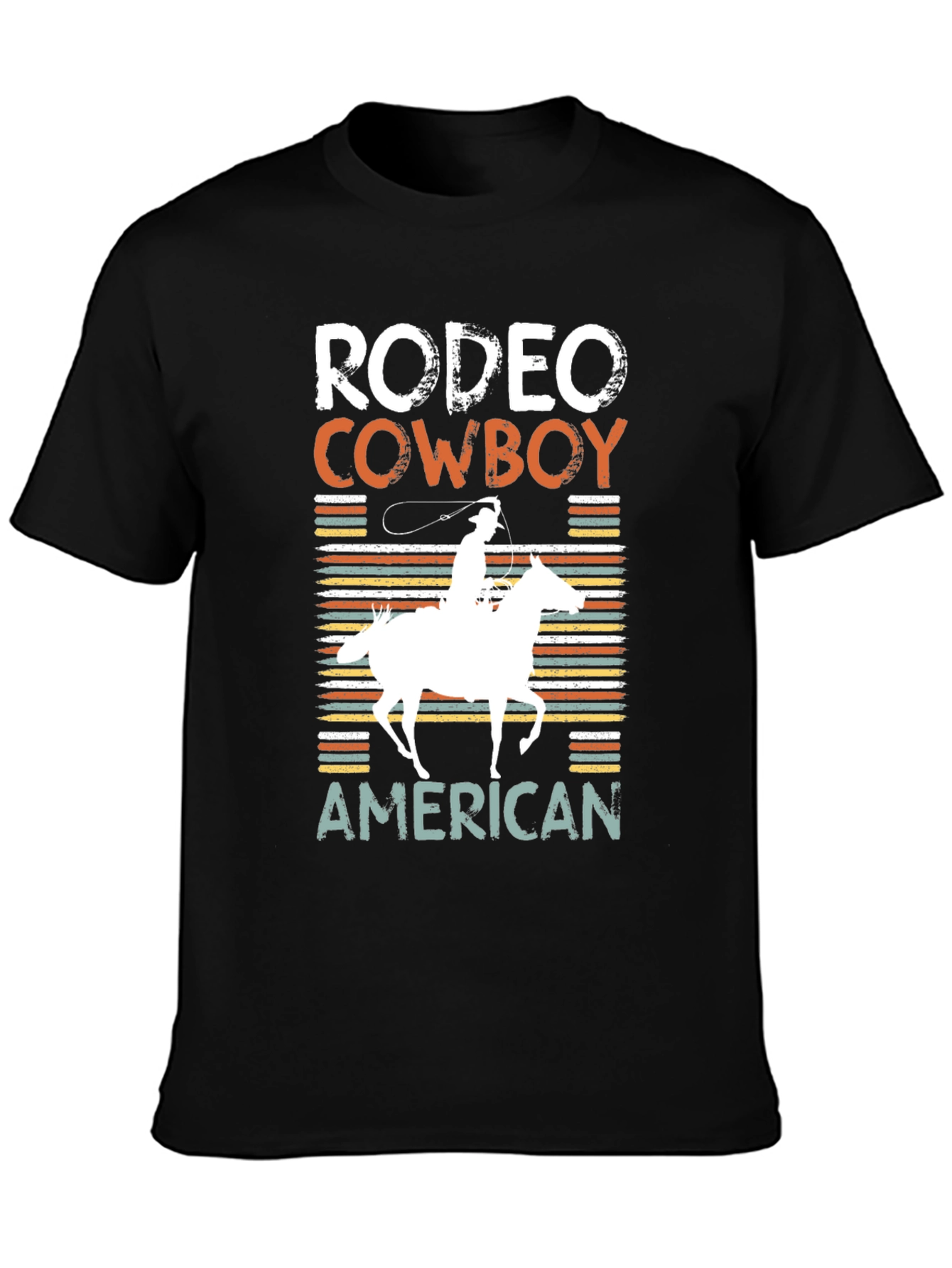 Rodeo Cowboy American Graphic T-Shirt