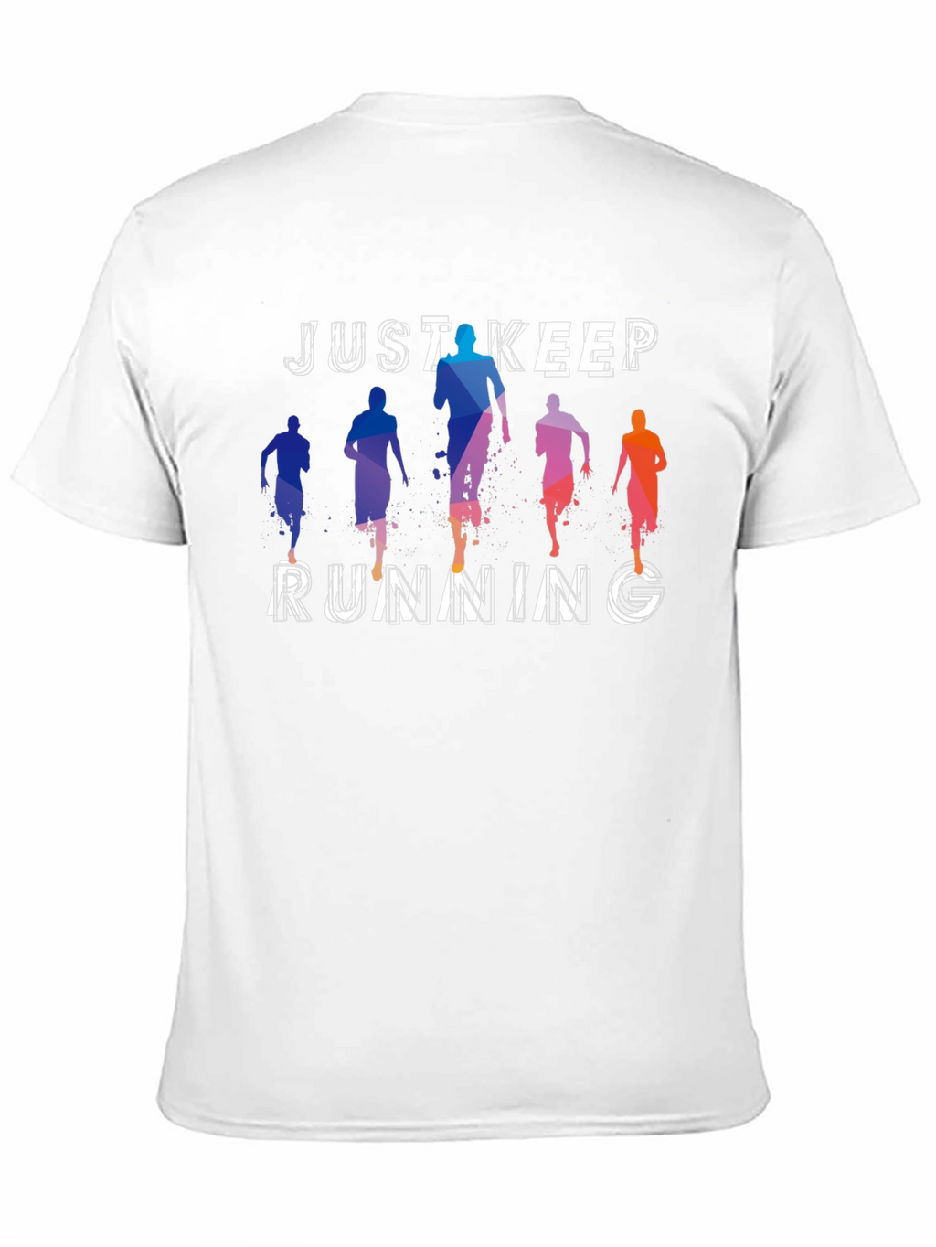 Just Keep Running Graphic Tee - Mens Black T-Shirt