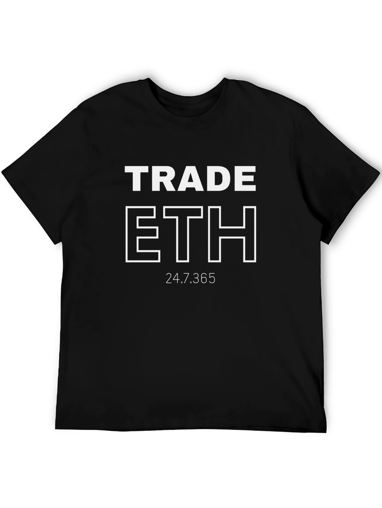 Trade ETH Black T-Shirt - Crypto Trading