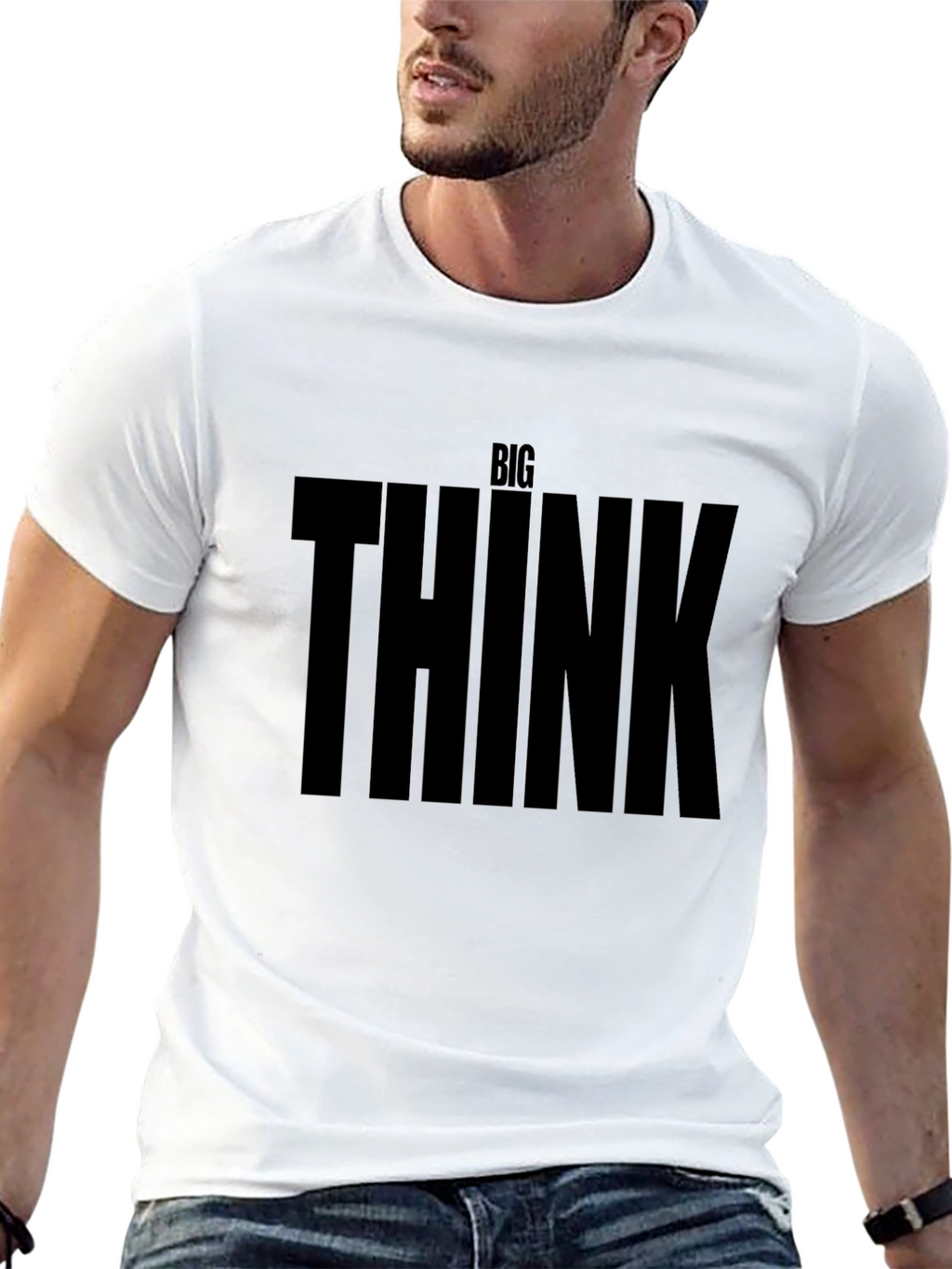 Big Think Graphic T-Shirt - Premium Black Tee