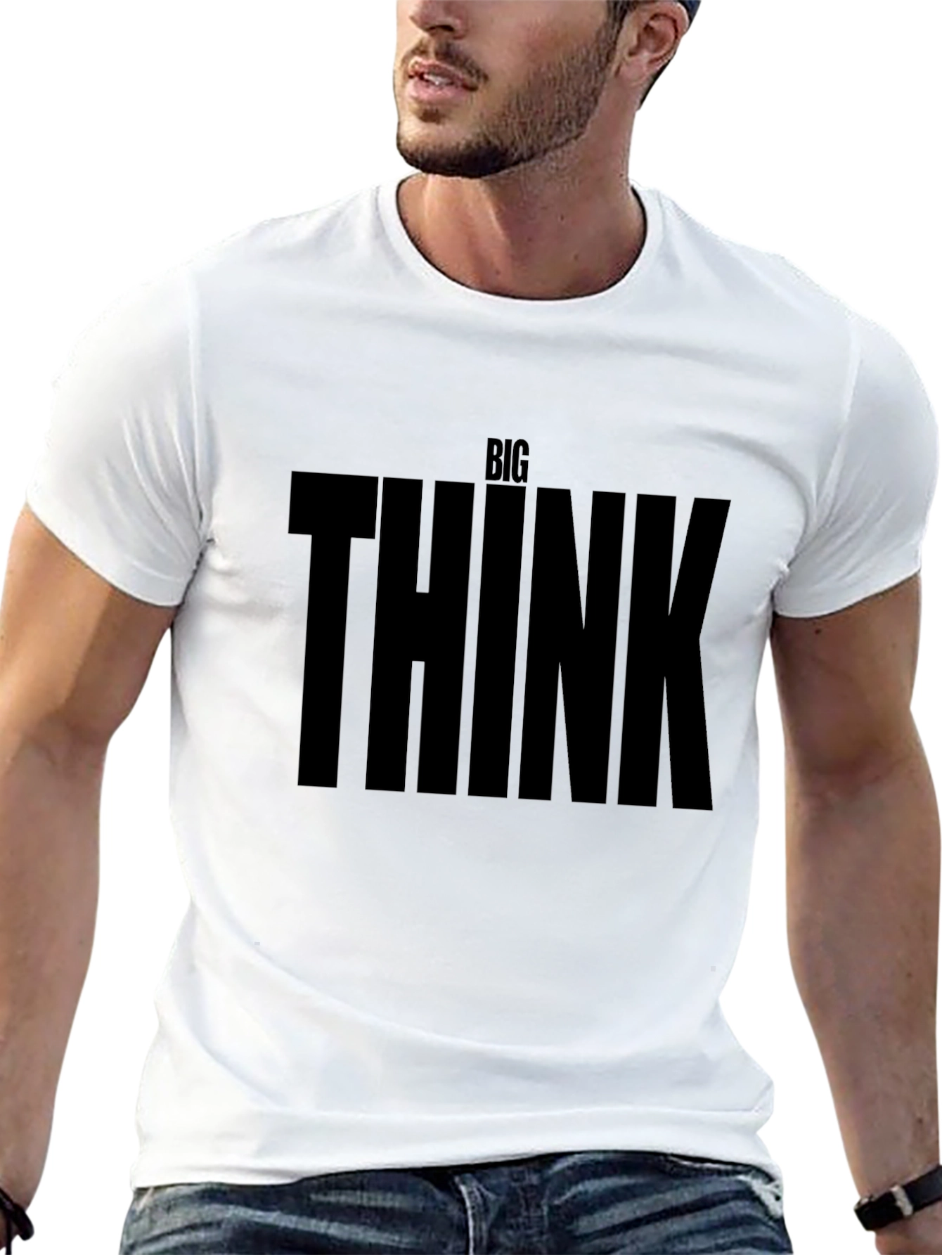 Big Think Graphic T-Shirt - Premium Black Tee