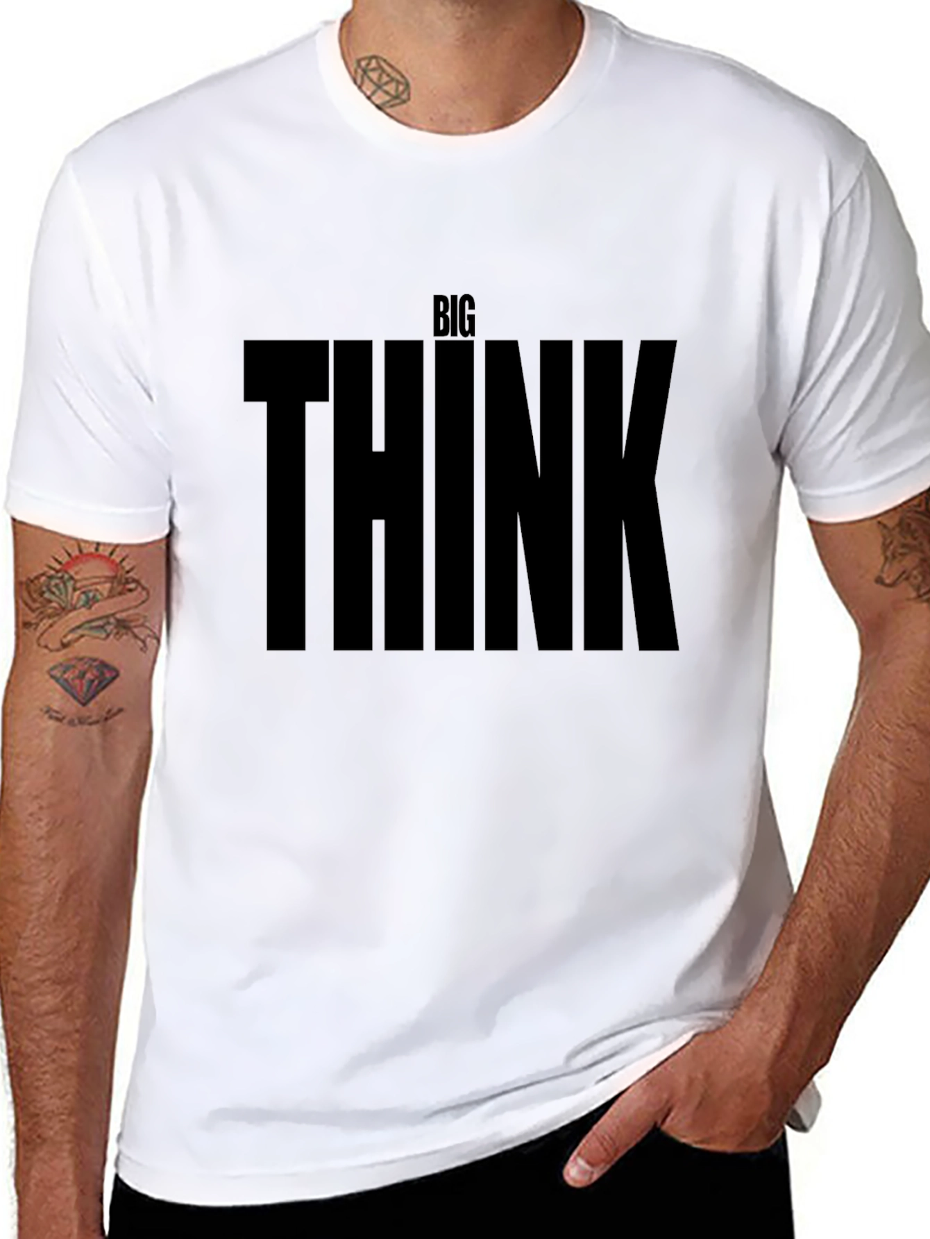 Big Think Graphic T-Shirt - Premium Black Tee