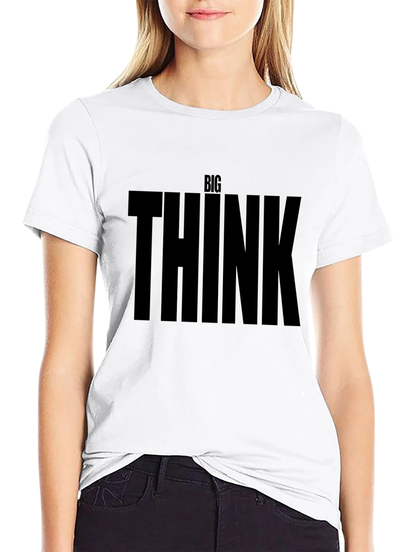 Big Think Graphic T-Shirt - Premium Black Tee