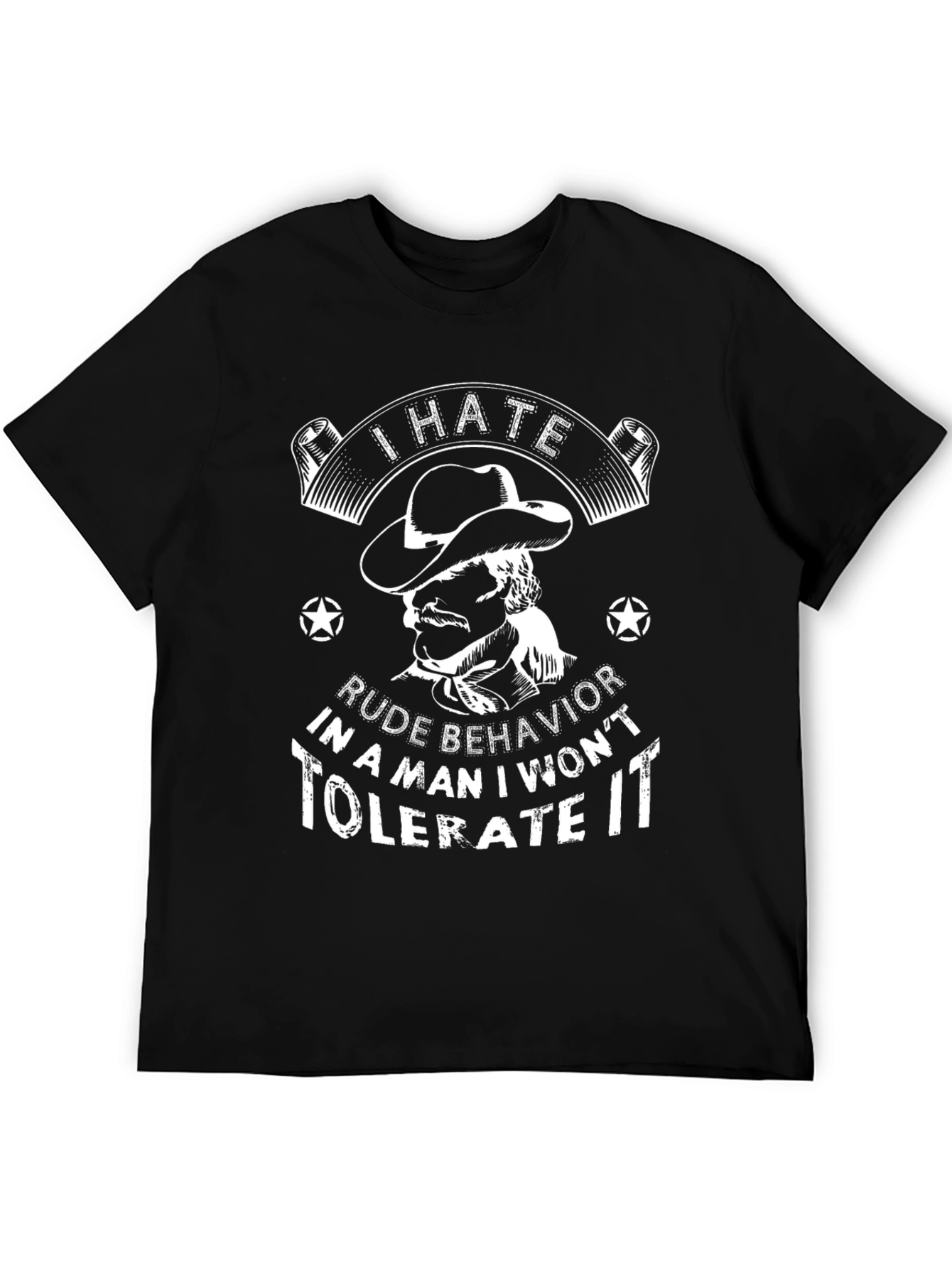 I Hate Rude Behavior Graphic T-Shirt