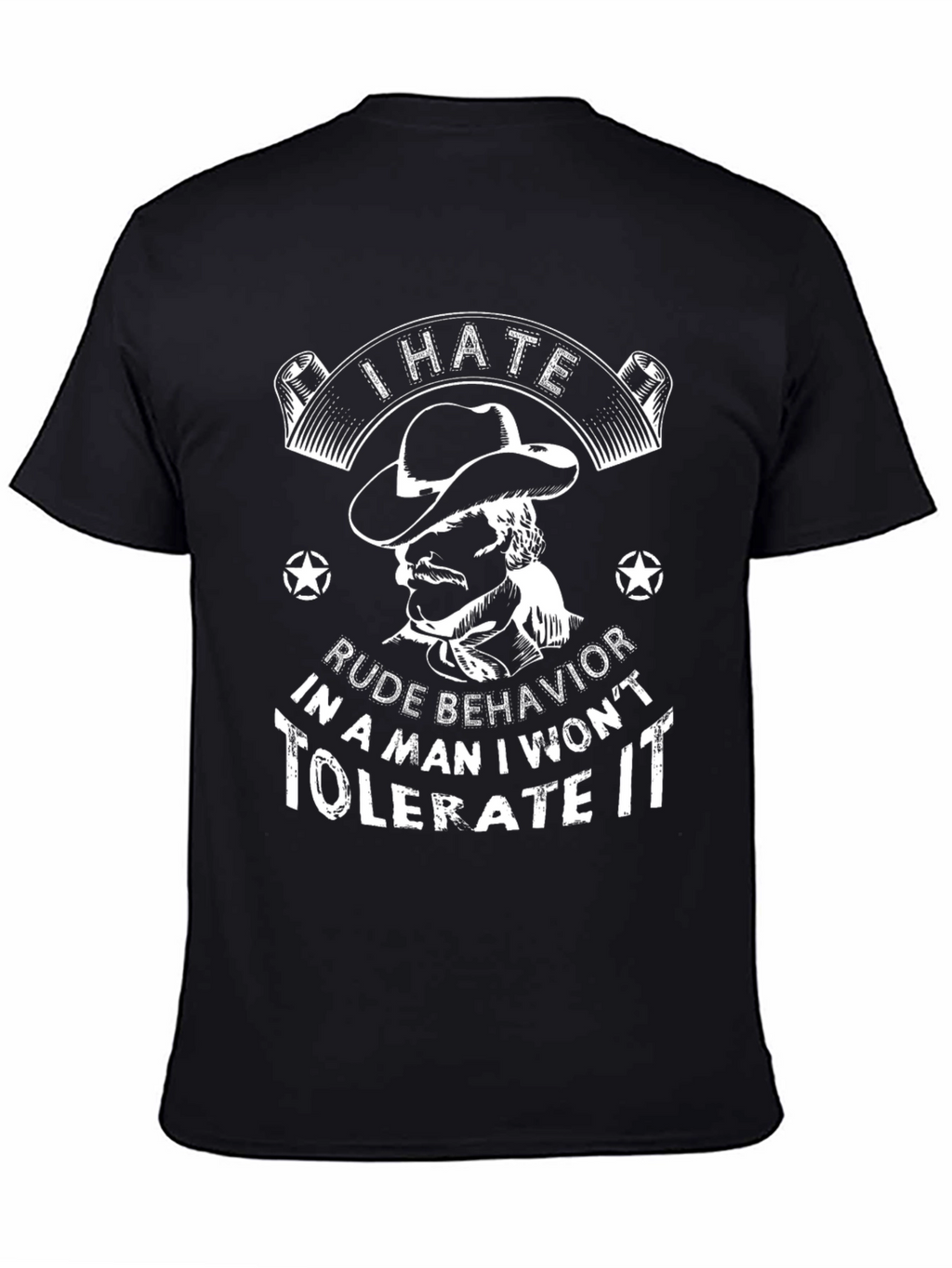 I Hate Rude Behavior Graphic T-Shirt