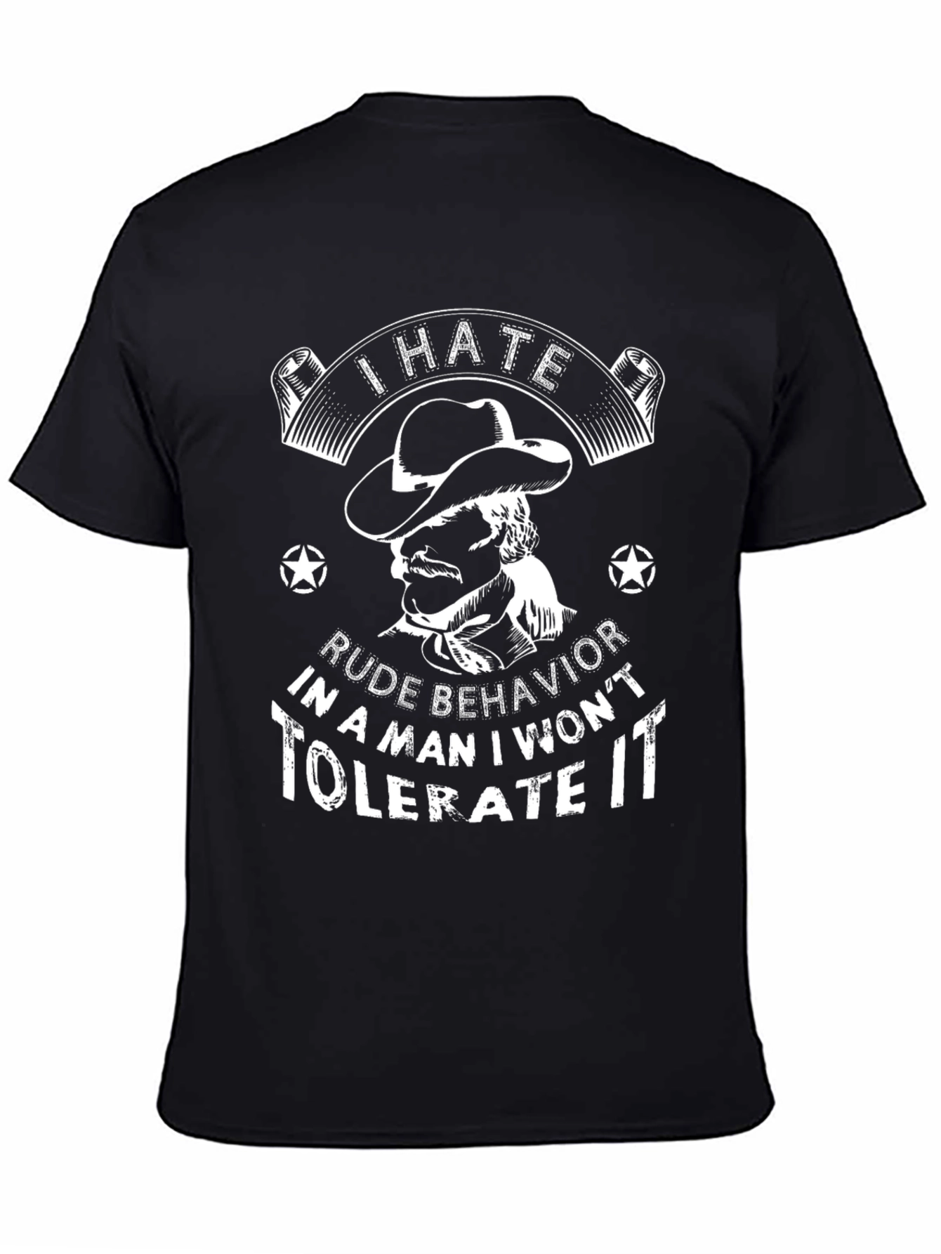 I Hate Rude Behavior Graphic T-Shirt