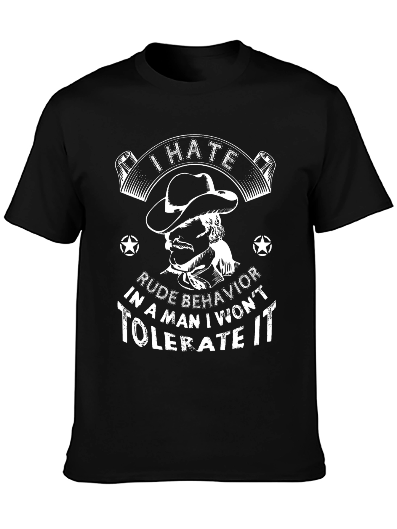 I Hate Rude Behavior Graphic T-Shirt