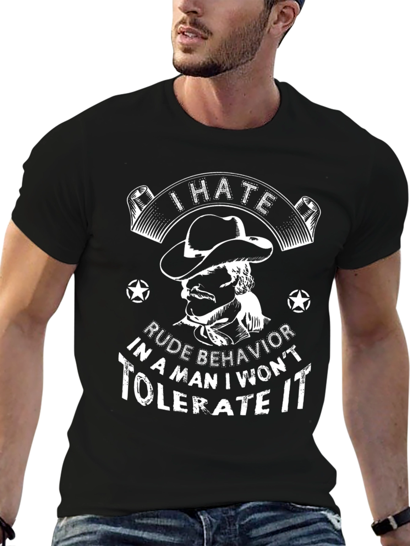 I Hate Rude Behavior Graphic T-Shirt