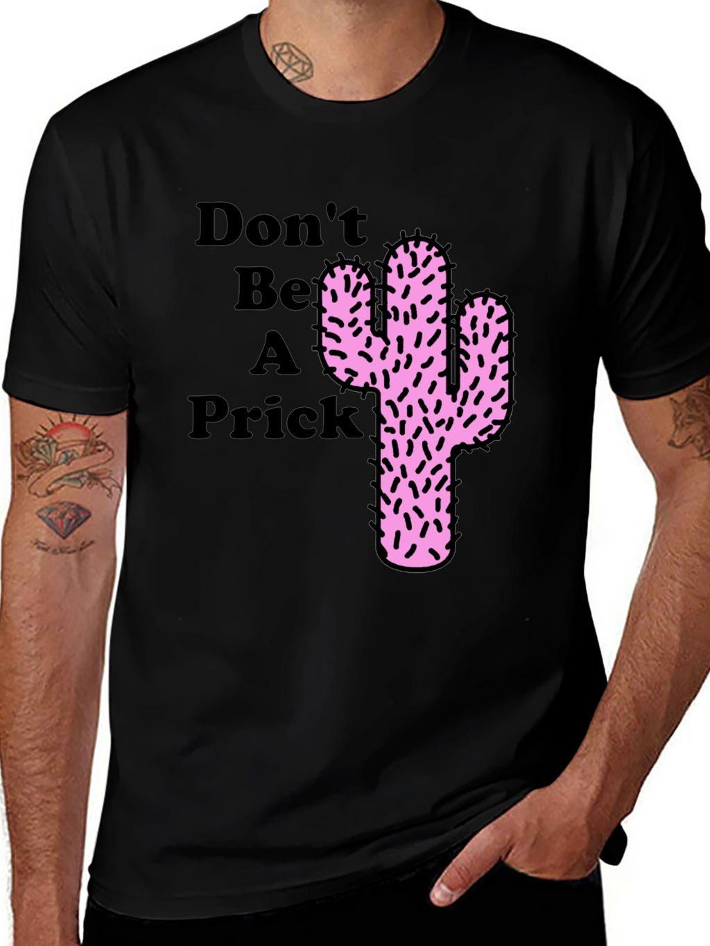 Dont Be a Prick Cactus Graphic Novelty T-Shirt