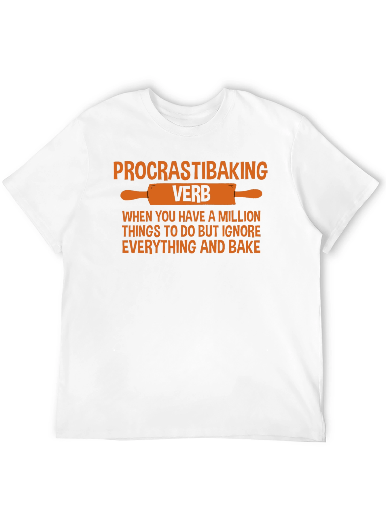 Procrastibaking Verb T-Shirt Funny Baking Tee