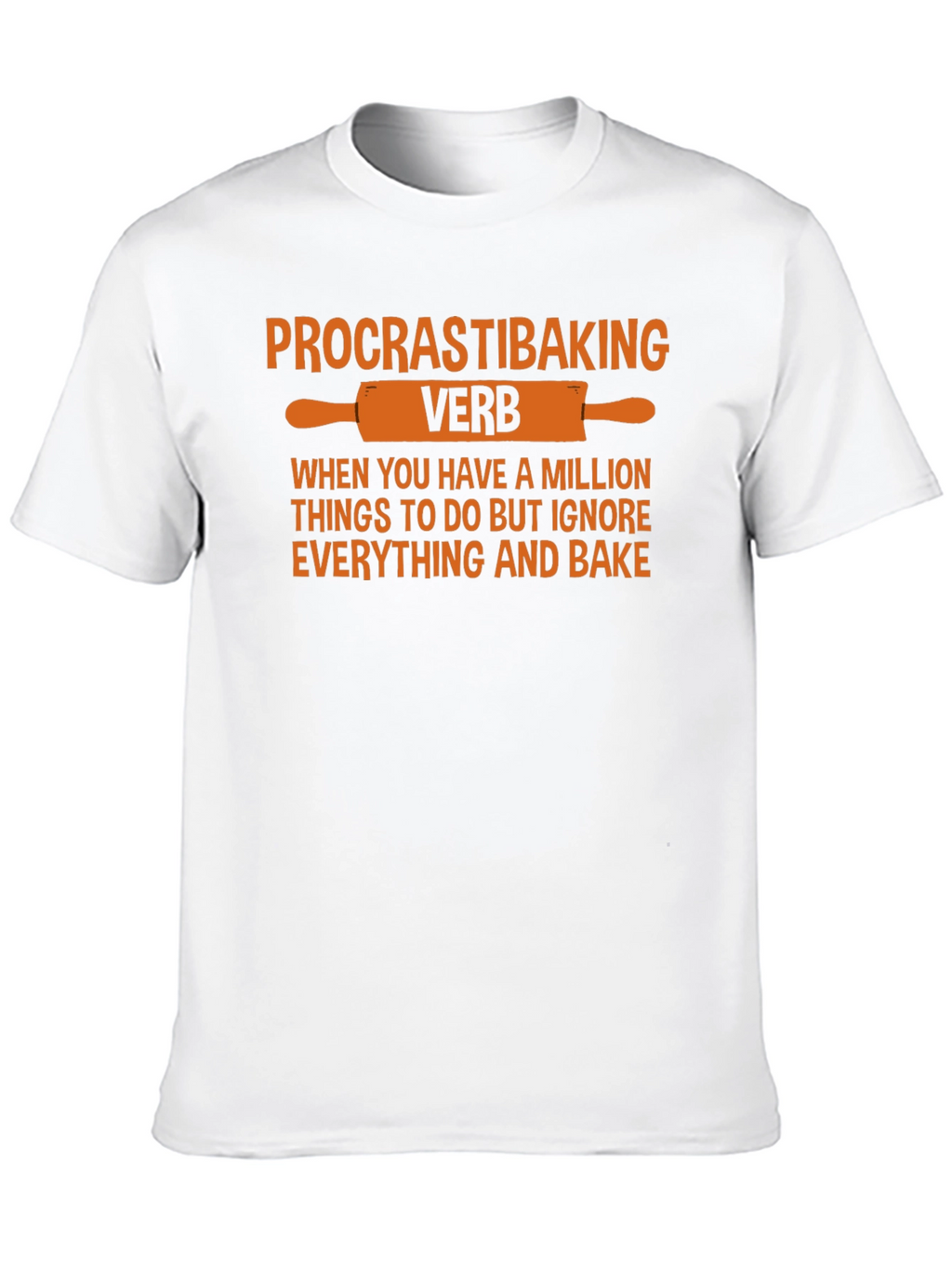 Procrastibaking Verb T-Shirt Funny Baking Tee