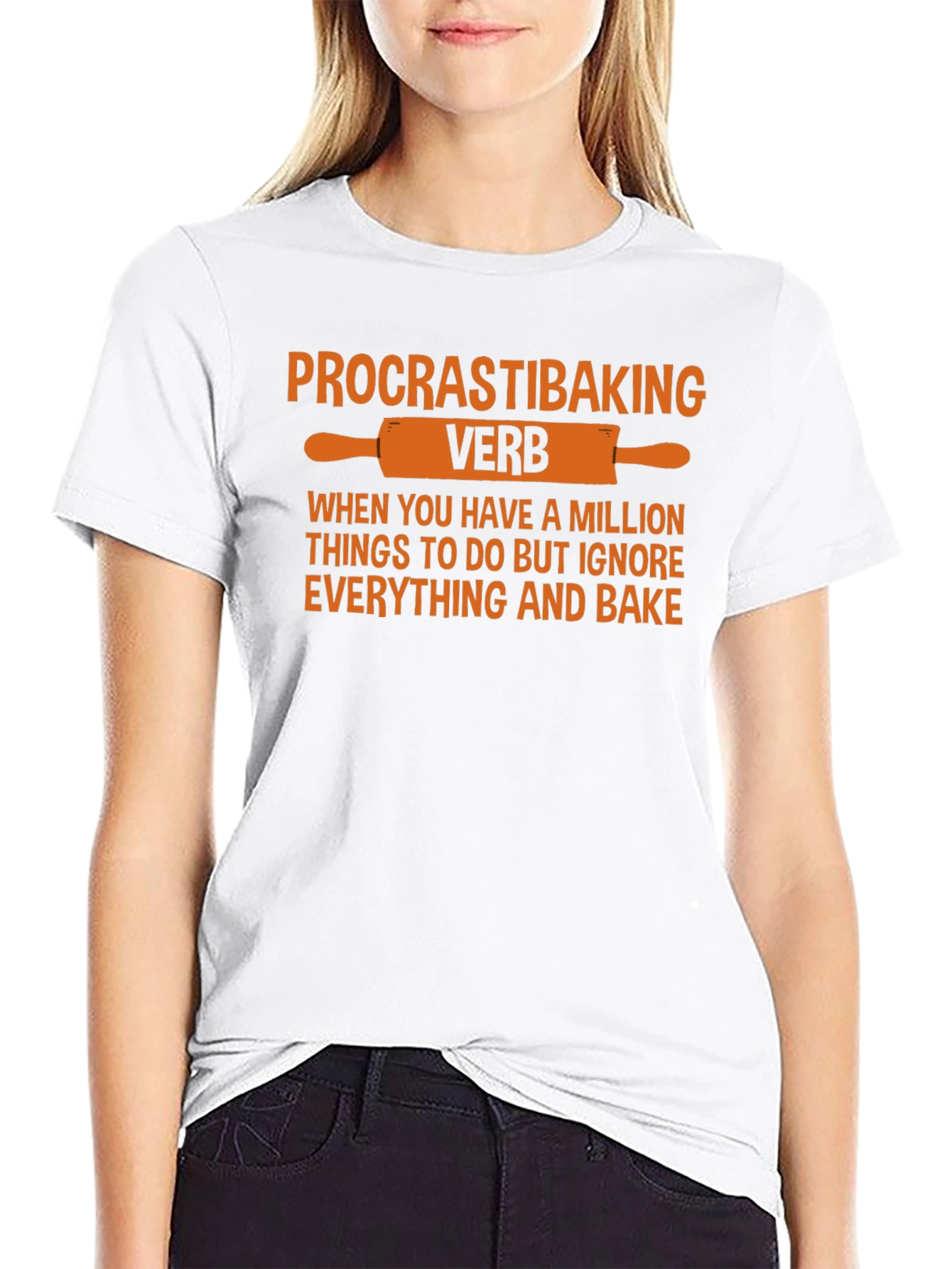Procrastibaking Verb T-Shirt Funny Baking Tee