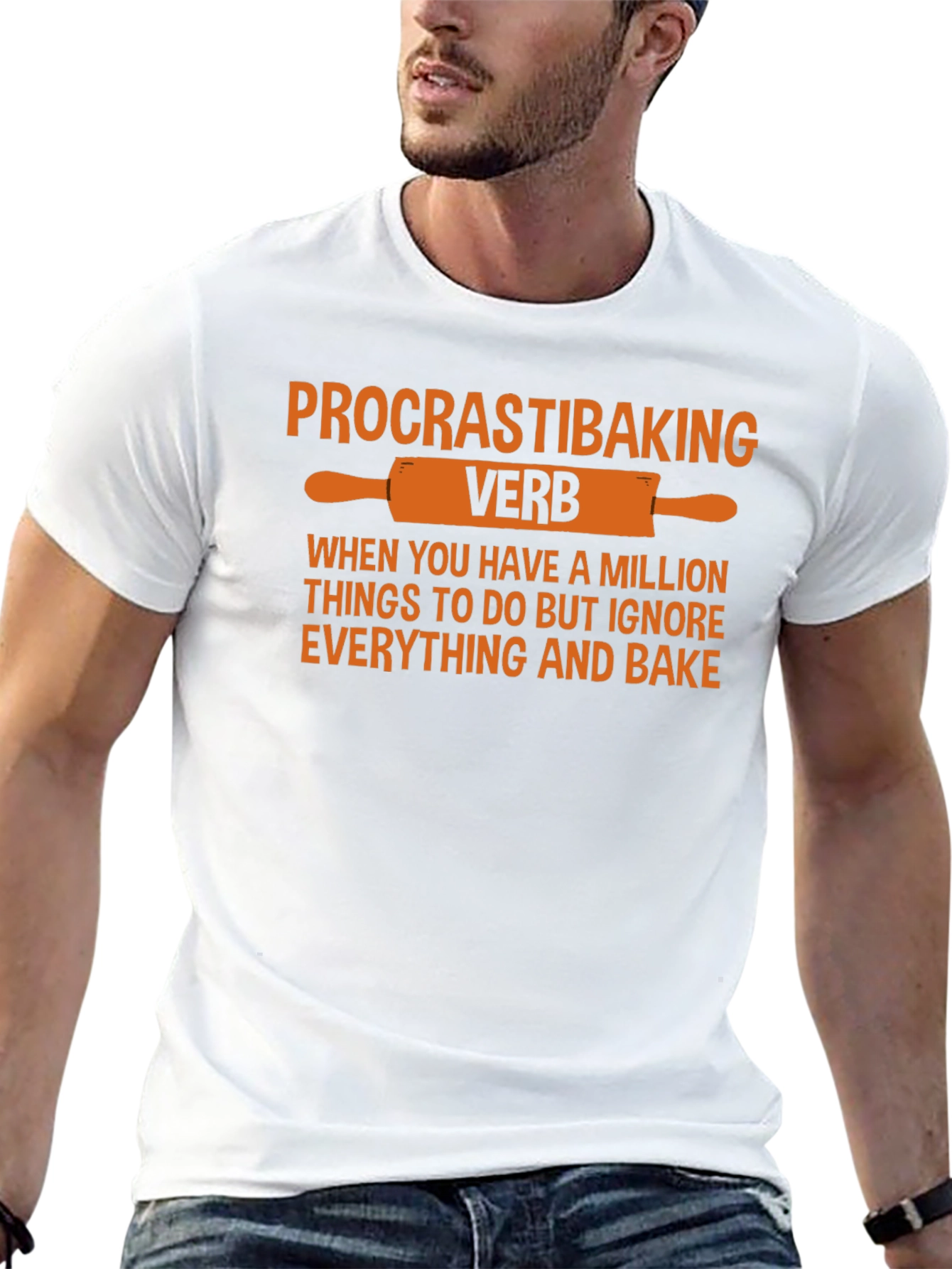 Procrastibaking Verb T-Shirt Funny Baking Tee
