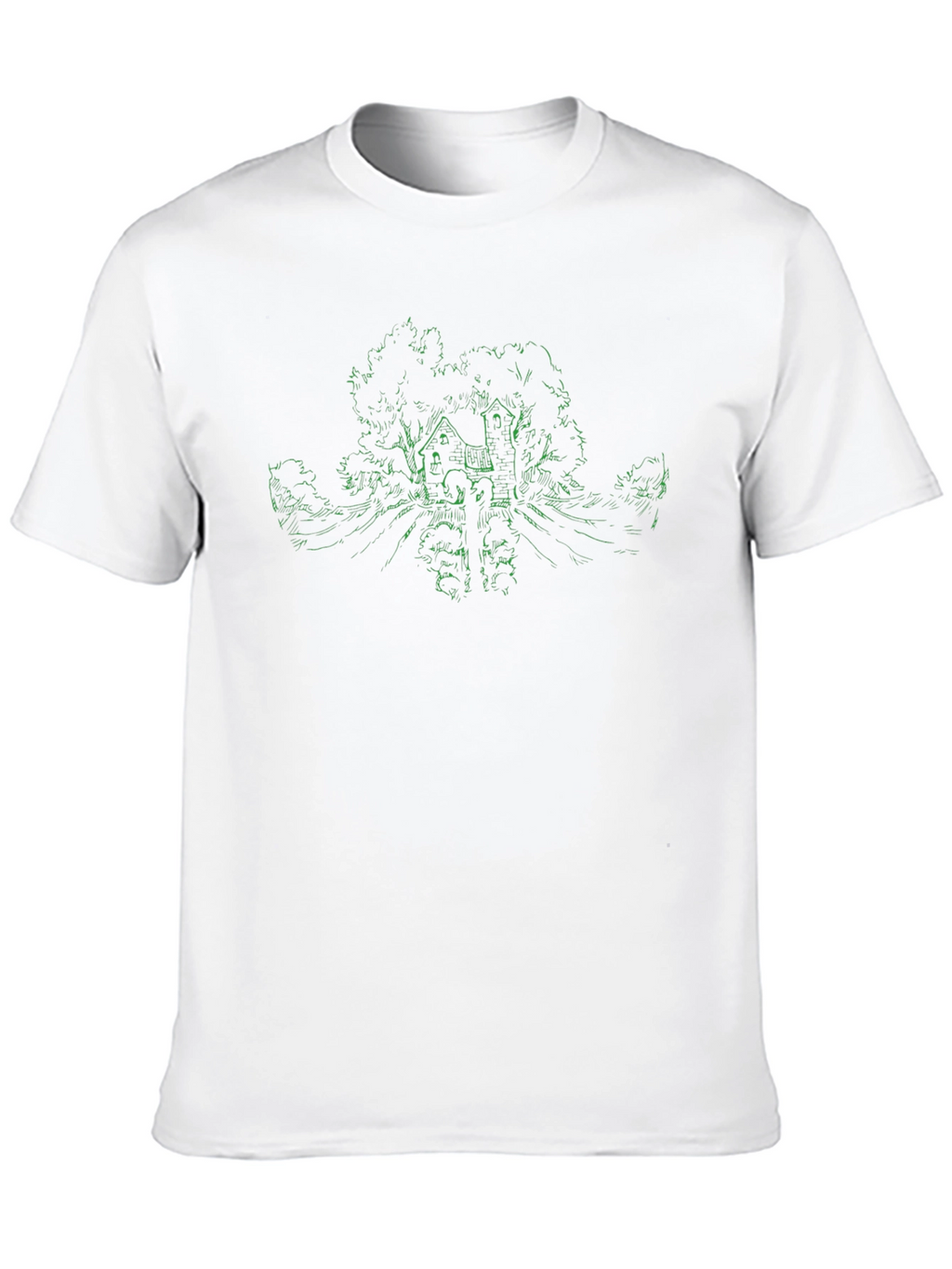Nature Sketch Black Tee