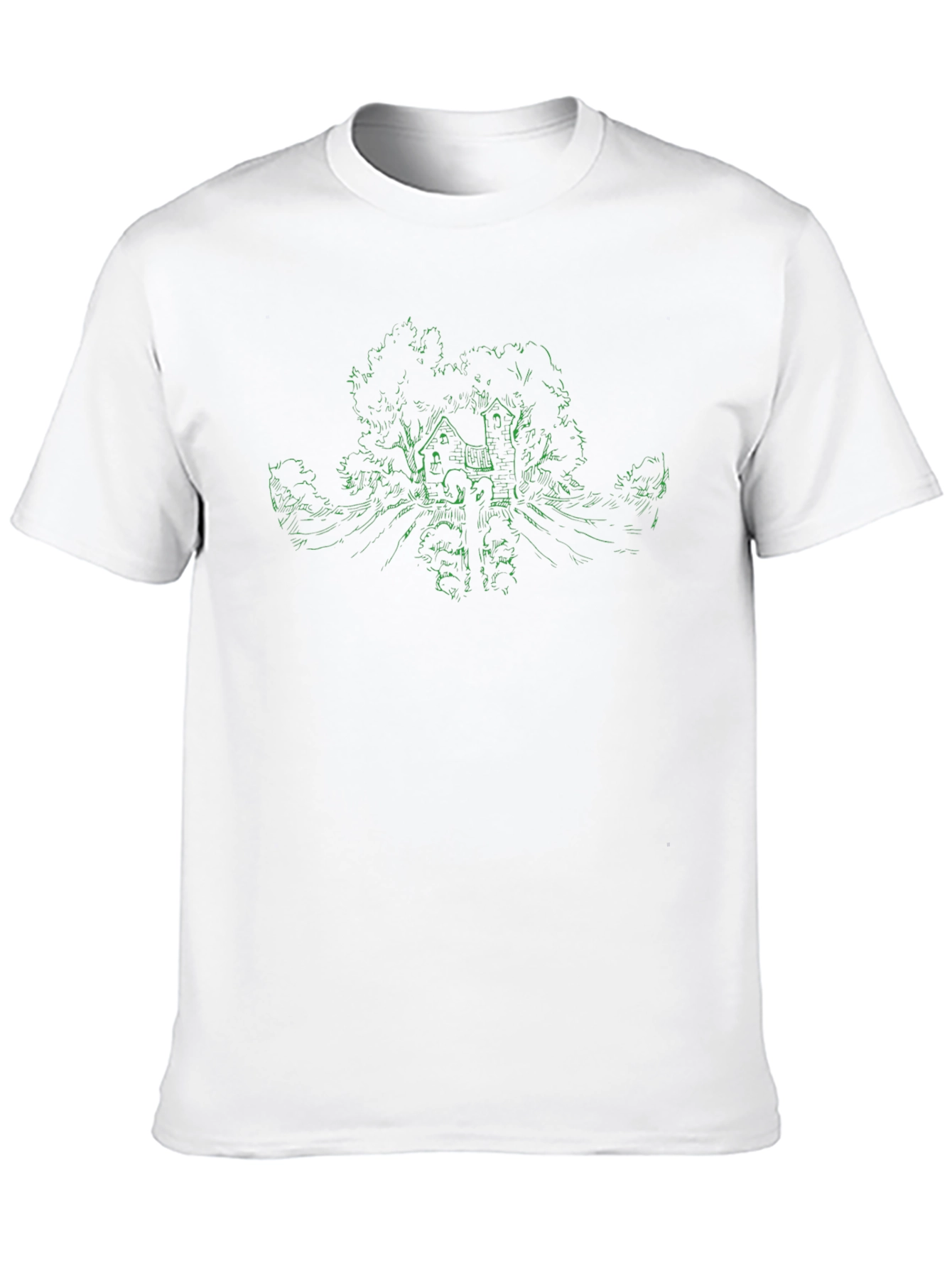 Nature Sketch Black Tee