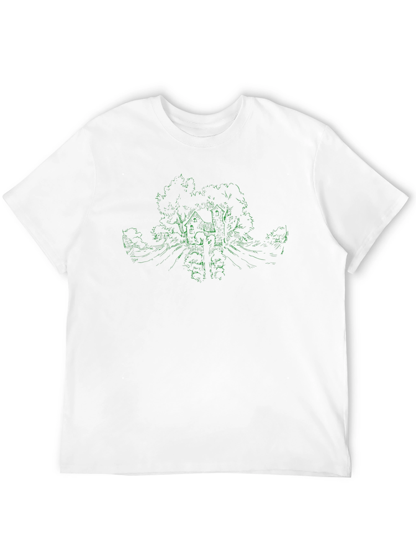Nature Sketch Black Tee