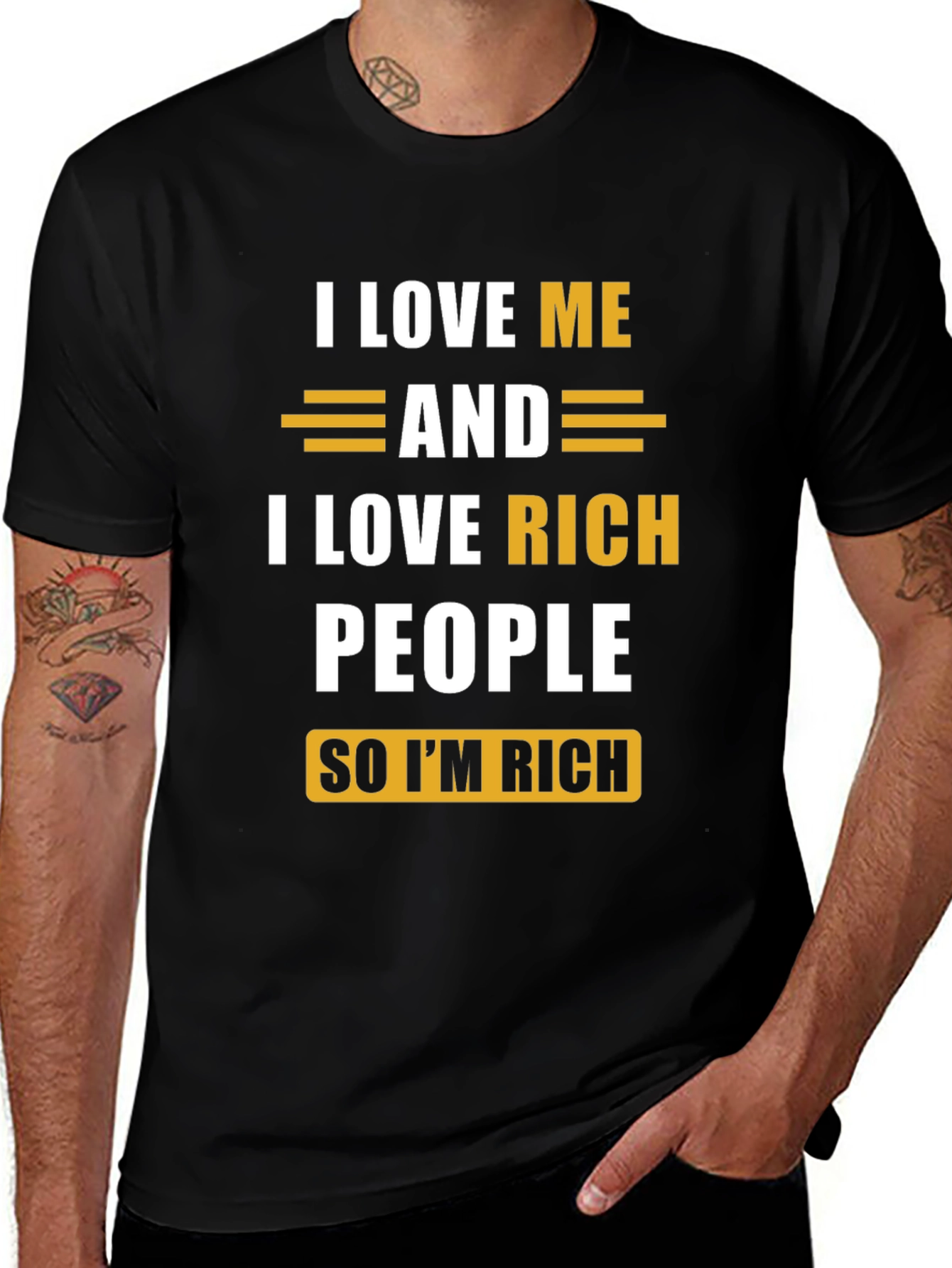 I Love Me & Rich People Graphic Tee