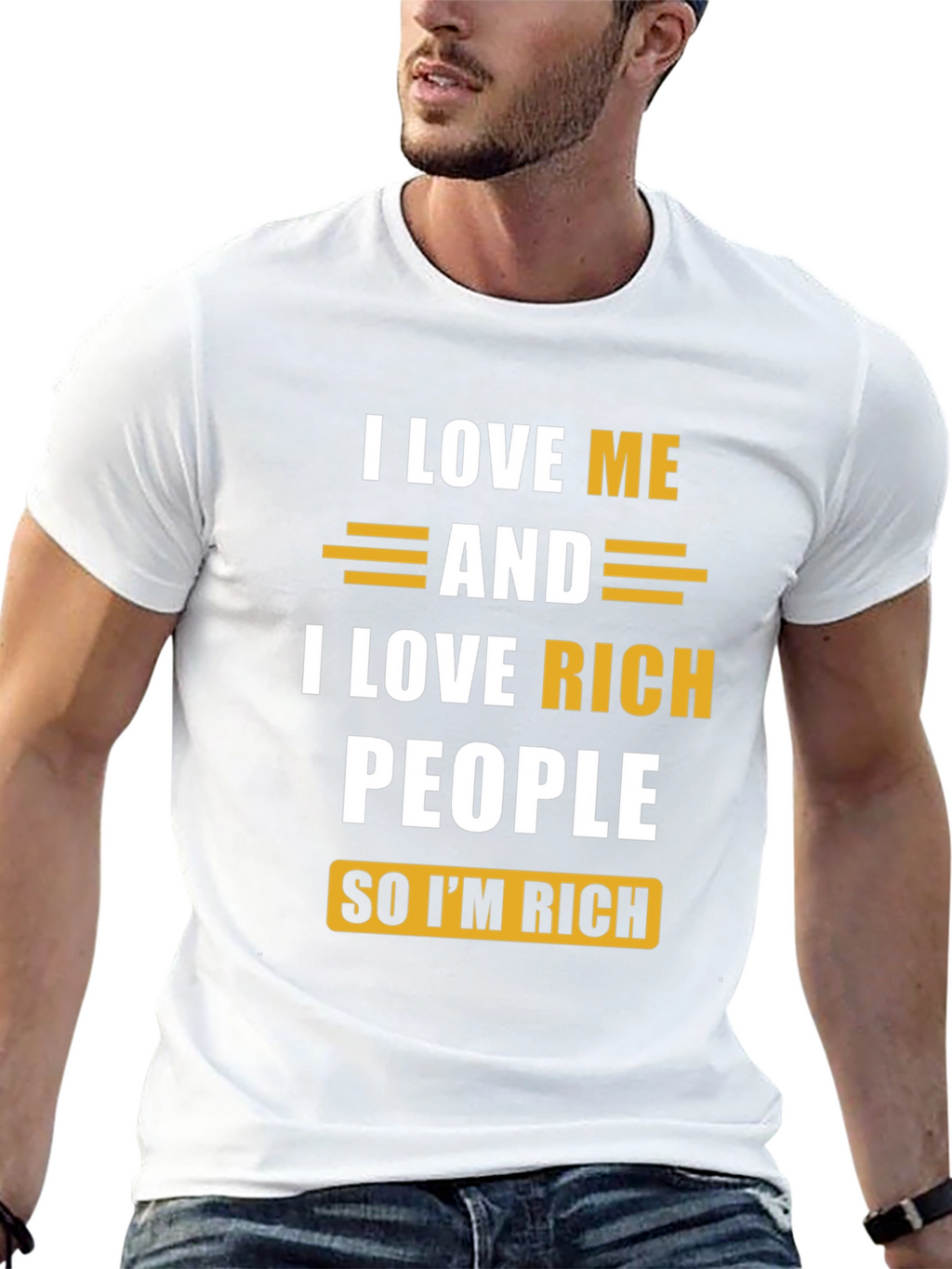 I Love Me & Rich People Graphic Tee