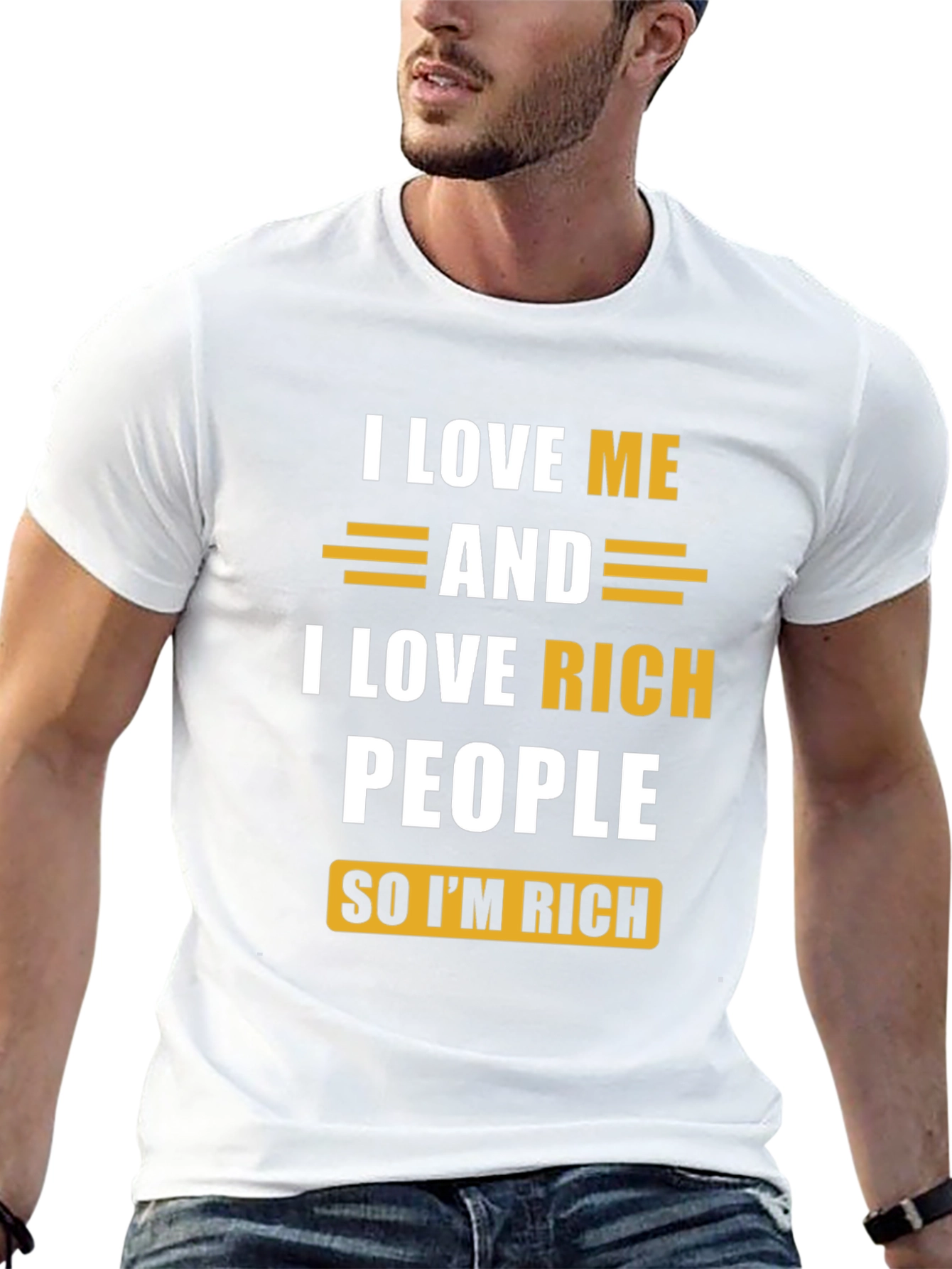 I Love Me & Rich People Graphic Tee