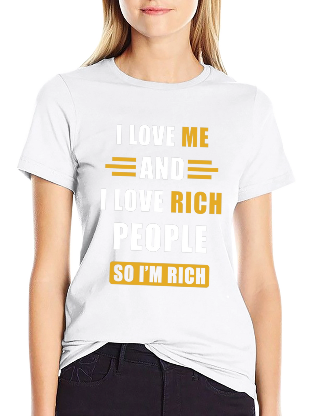 I Love Me & Rich People Graphic Tee