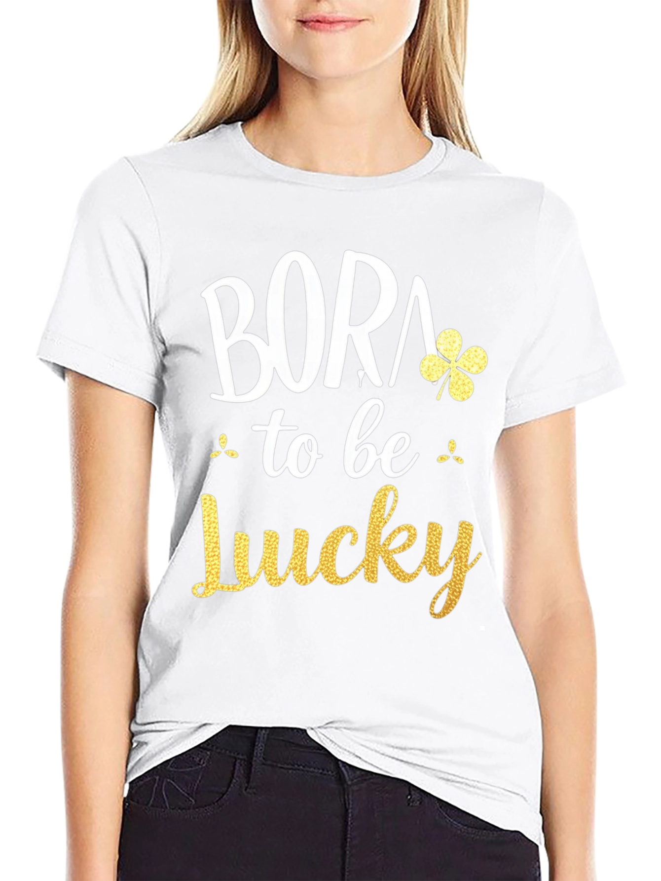 Born to be Lucky Shamrock Tee
