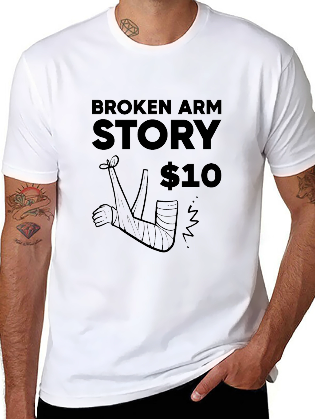 Broken Arm Story Graphic Novelty T-Shirt