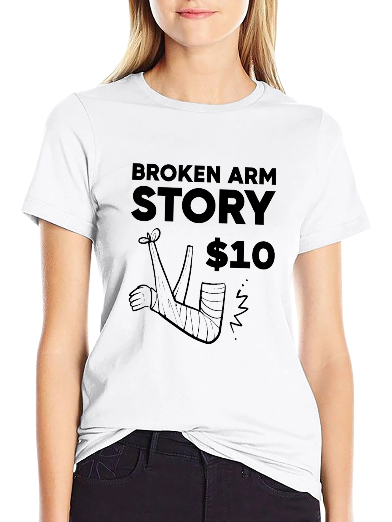 Broken Arm Story Graphic Novelty T-Shirt