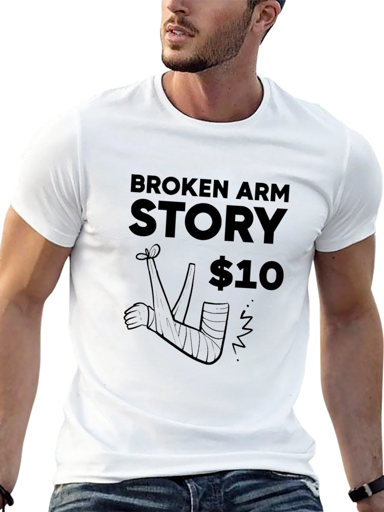 Broken Arm Story Graphic Novelty T-Shirt