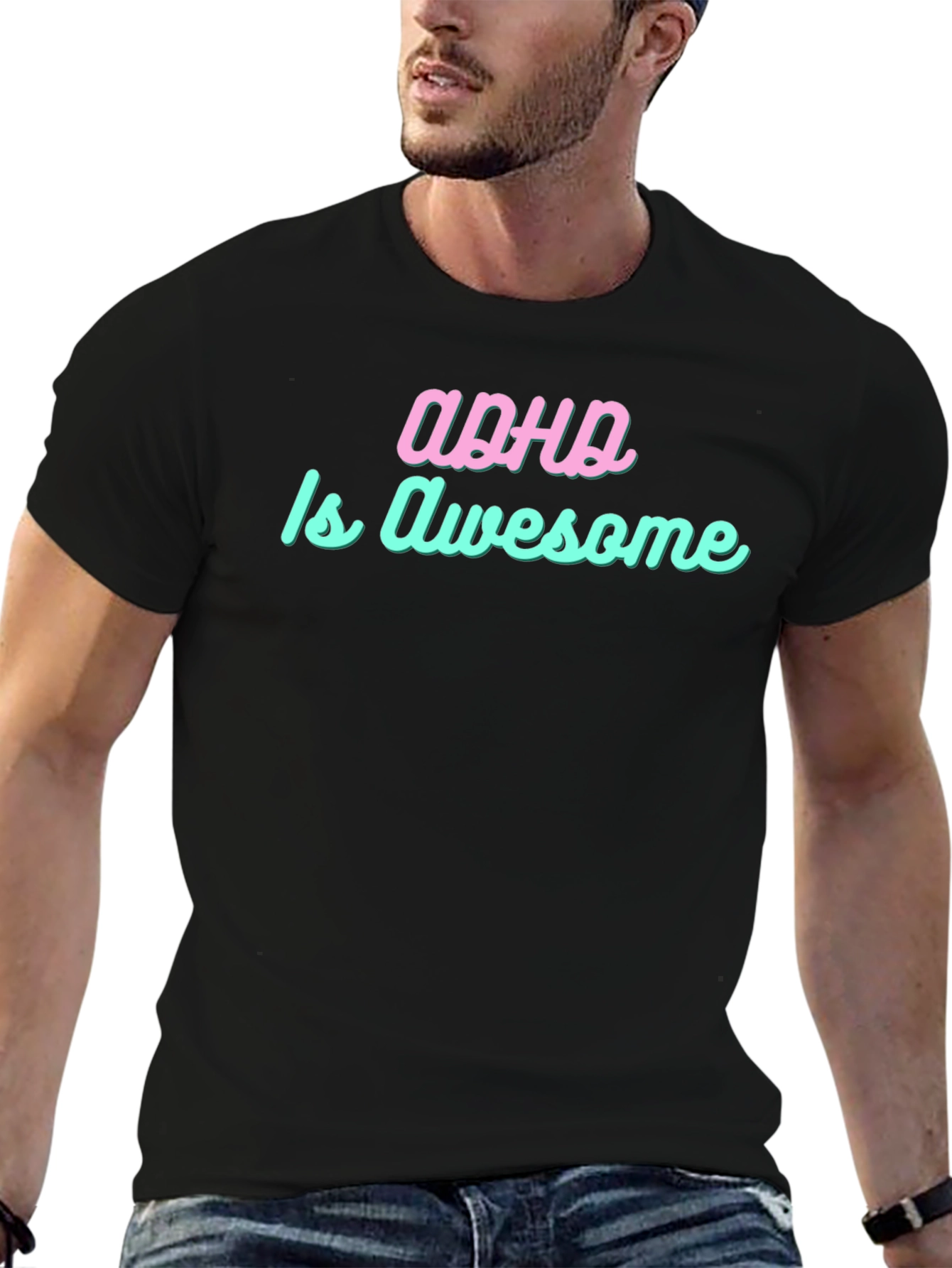 ADHD is Awesome Graphic Tee - Trendy Statement Shirt