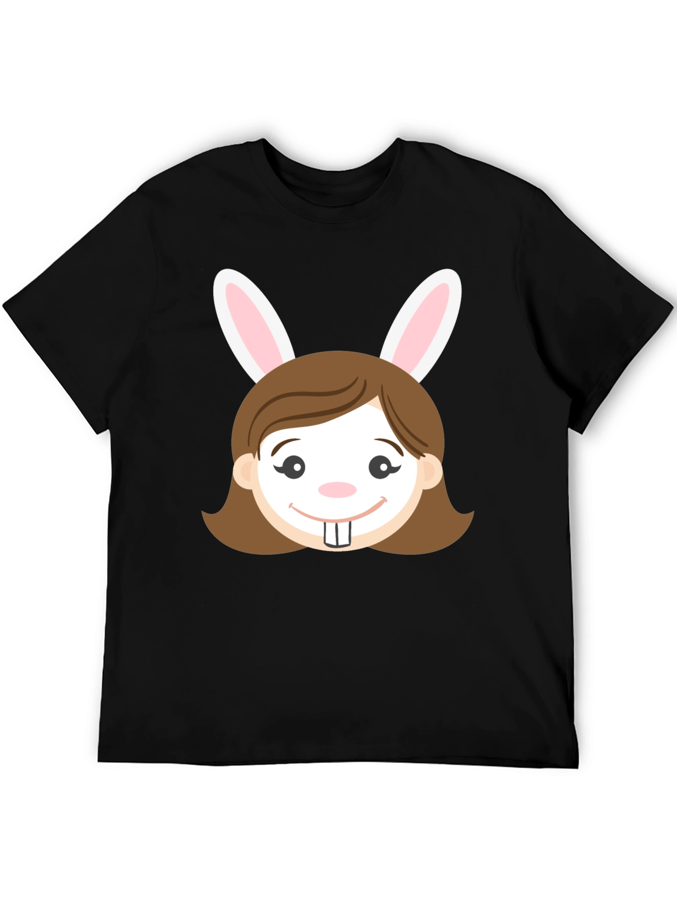 Bunny Girl Graphic T-Shirt - Easter Fun!
