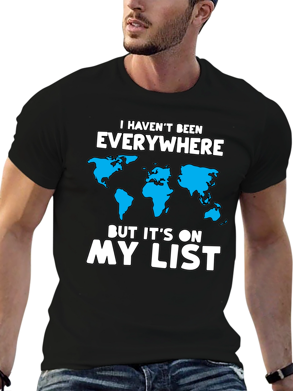 Travelers Wishlist T-Shirt - Black Graphic Tee