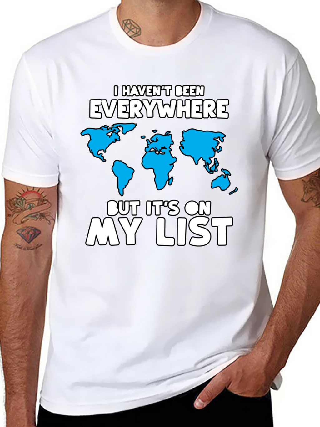 Travelers Wishlist T-Shirt - Black Graphic Tee