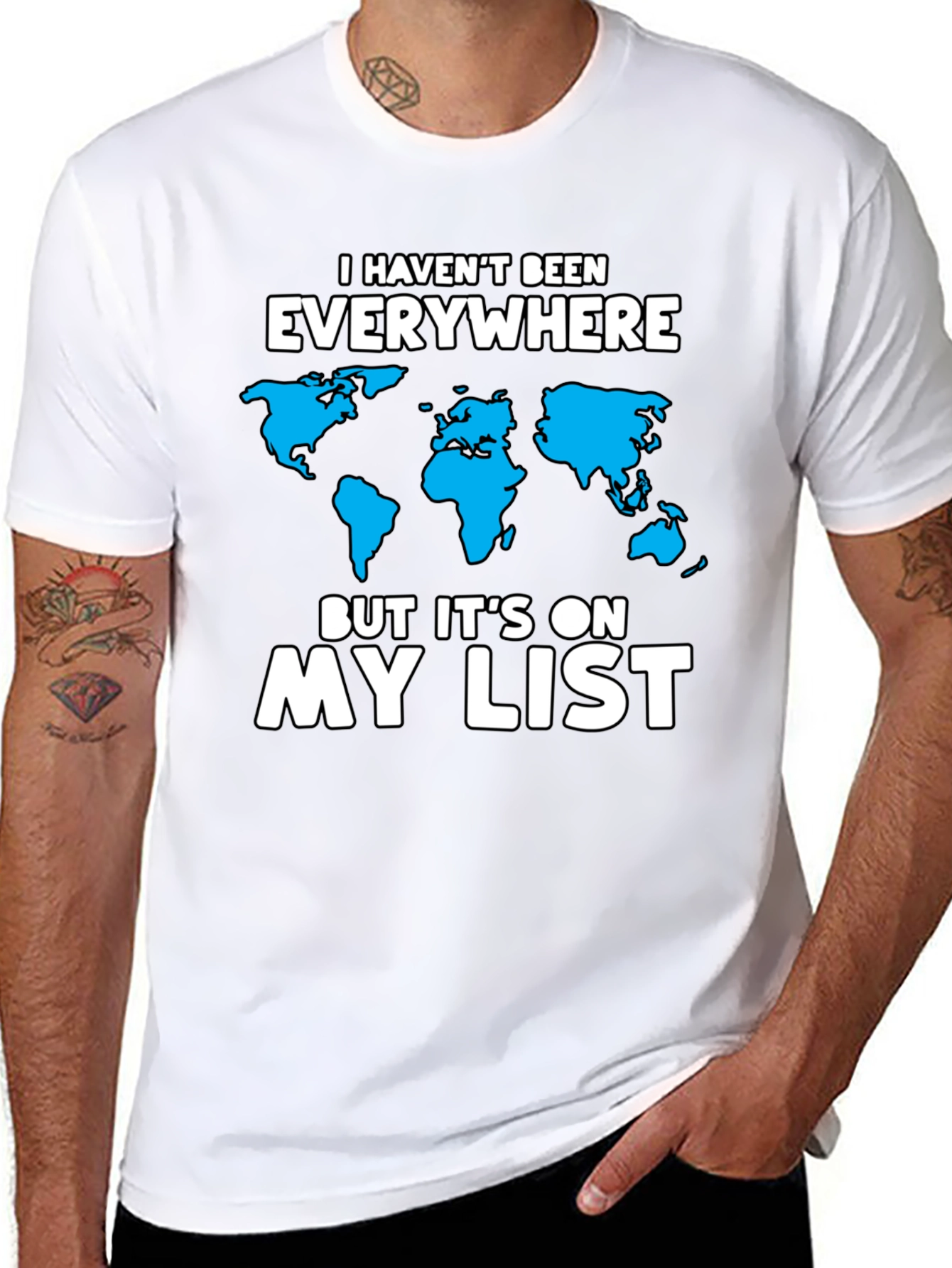 Travelers Wishlist T-Shirt - Black Graphic Tee