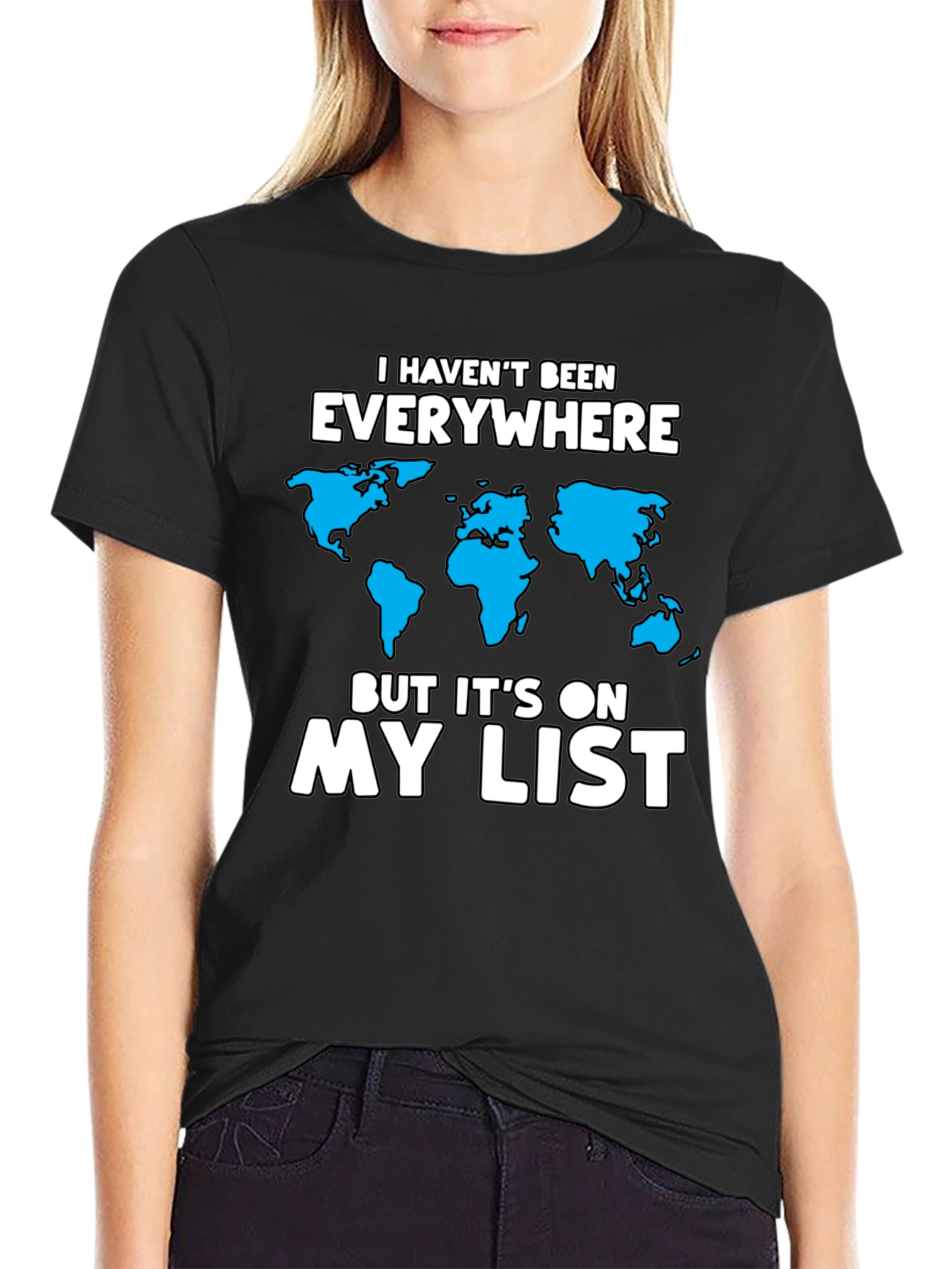 Travelers Wishlist T-Shirt - Black Graphic Tee