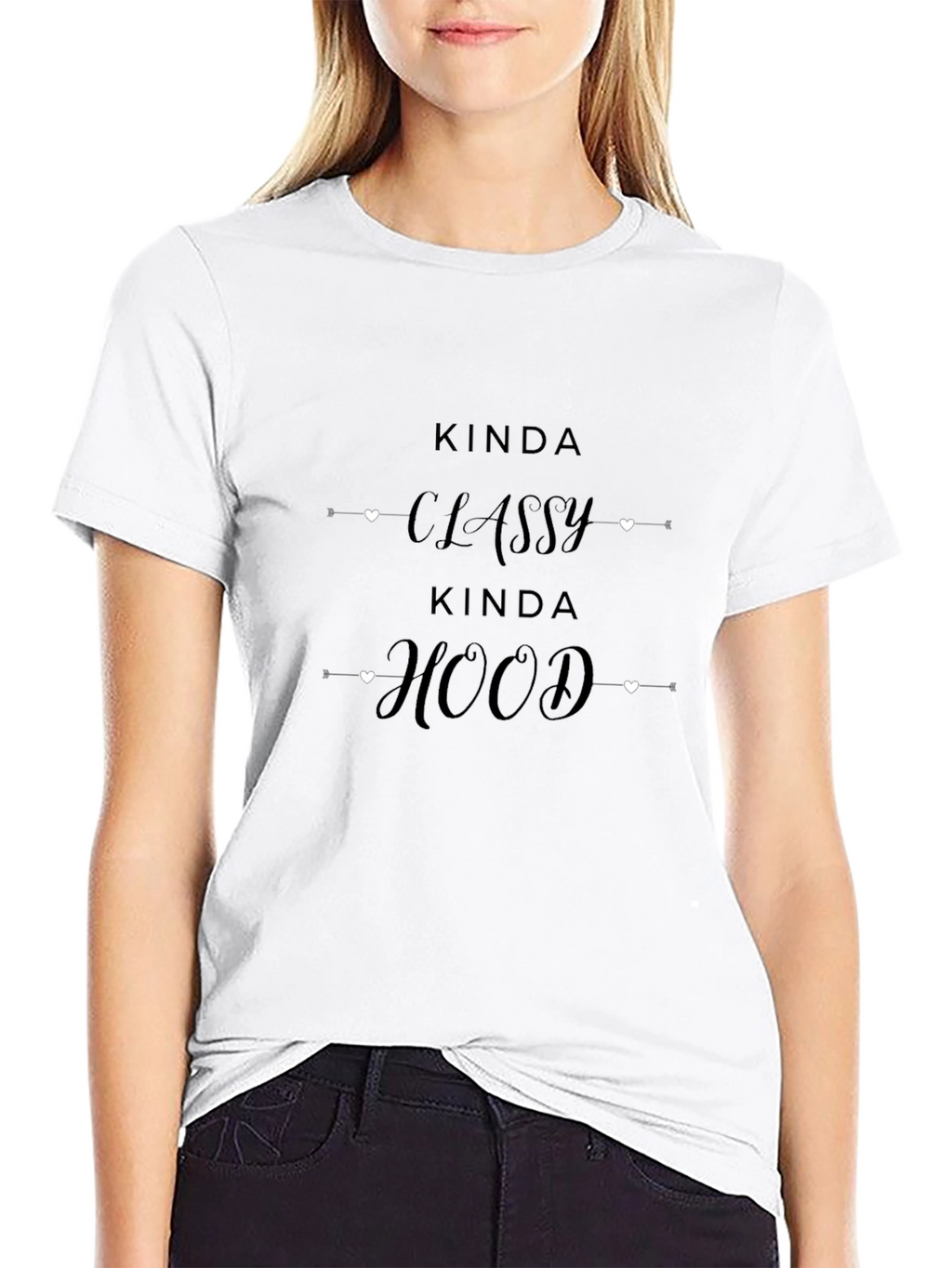 Kinda Classy Kinda Hood Black T-Shirt