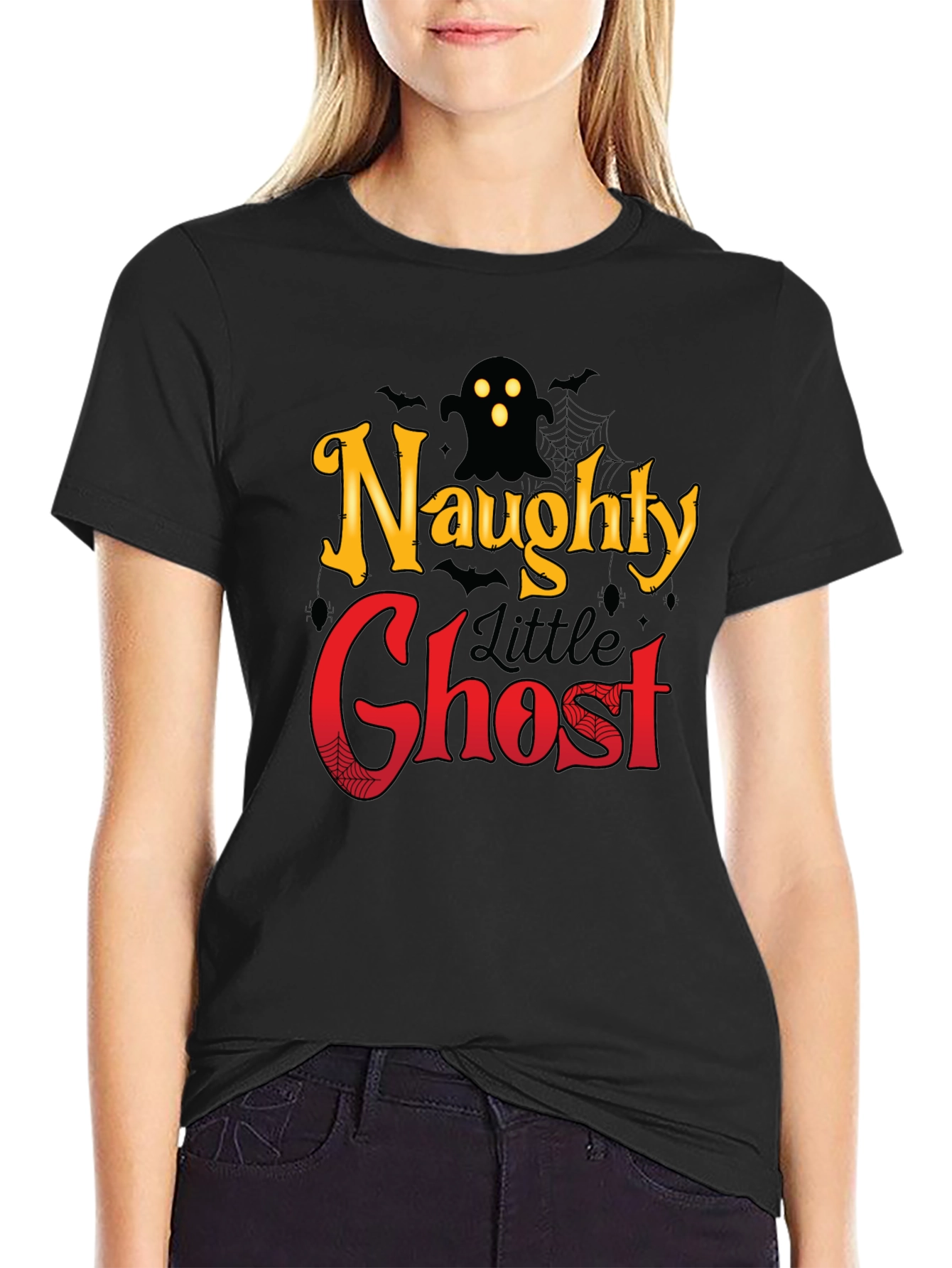 Naughty Little Ghost Halloween T-Shirt