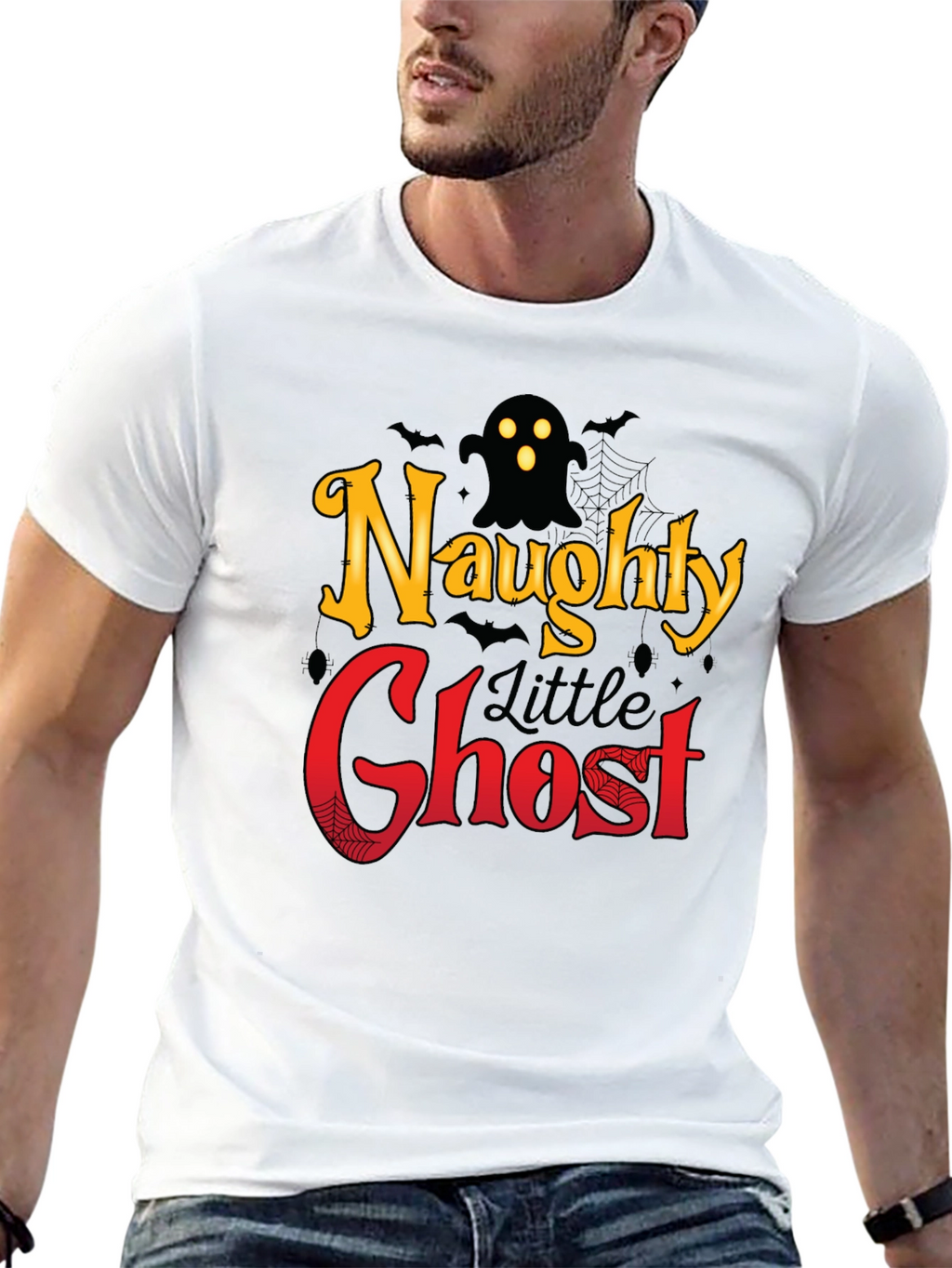 Naughty Little Ghost Halloween T-Shirt