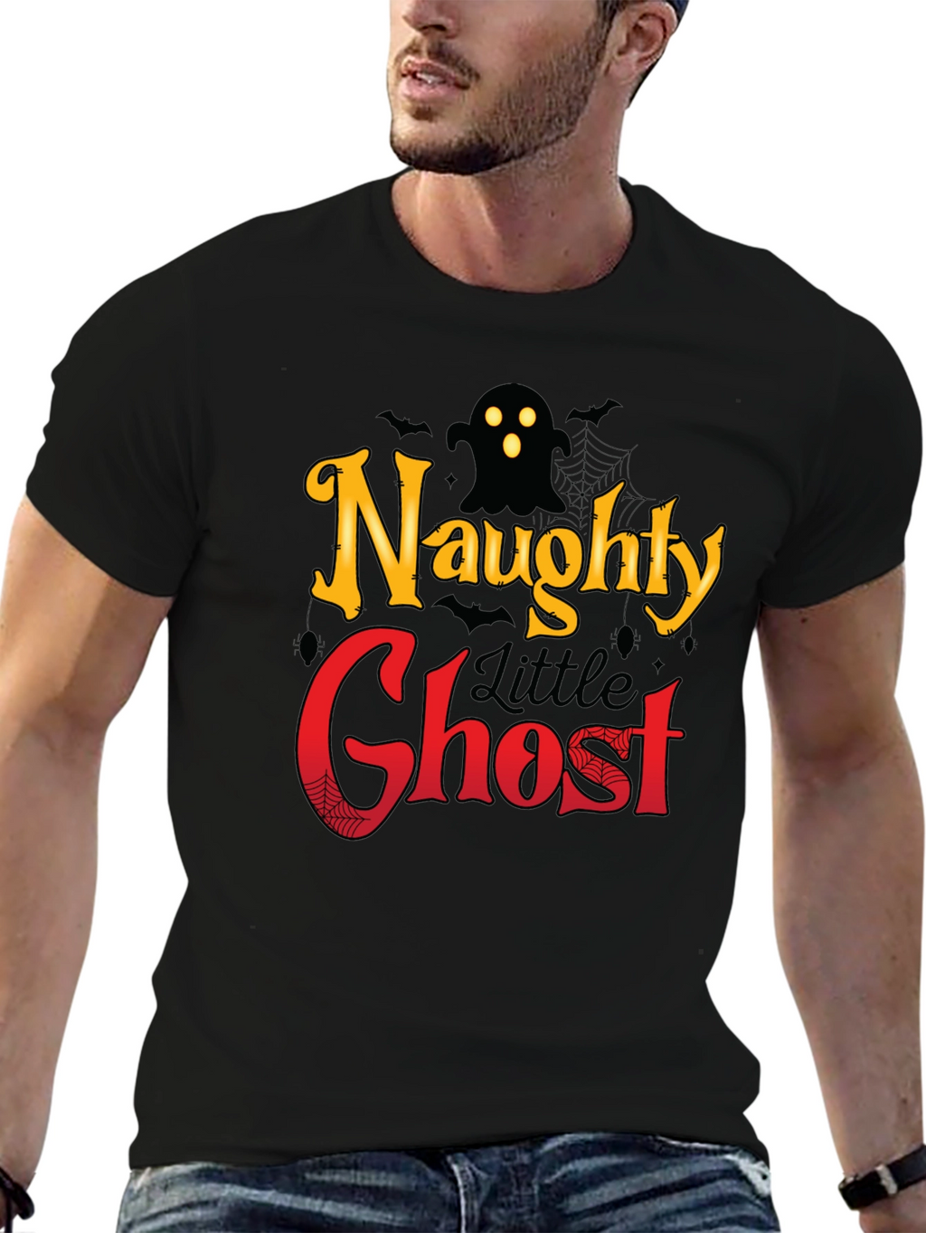 Naughty Little Ghost Halloween T-Shirt