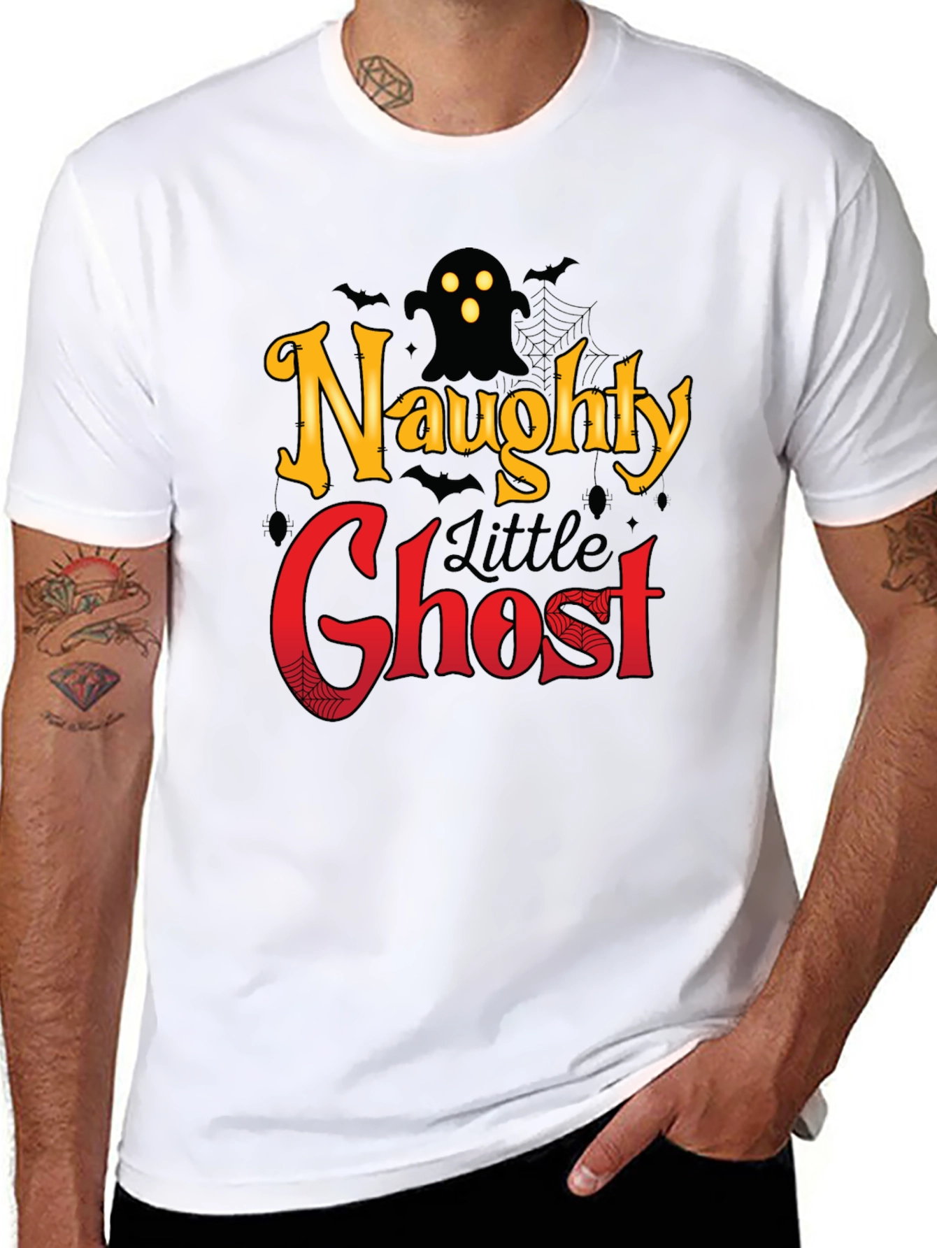 Naughty Little Ghost Halloween T-Shirt